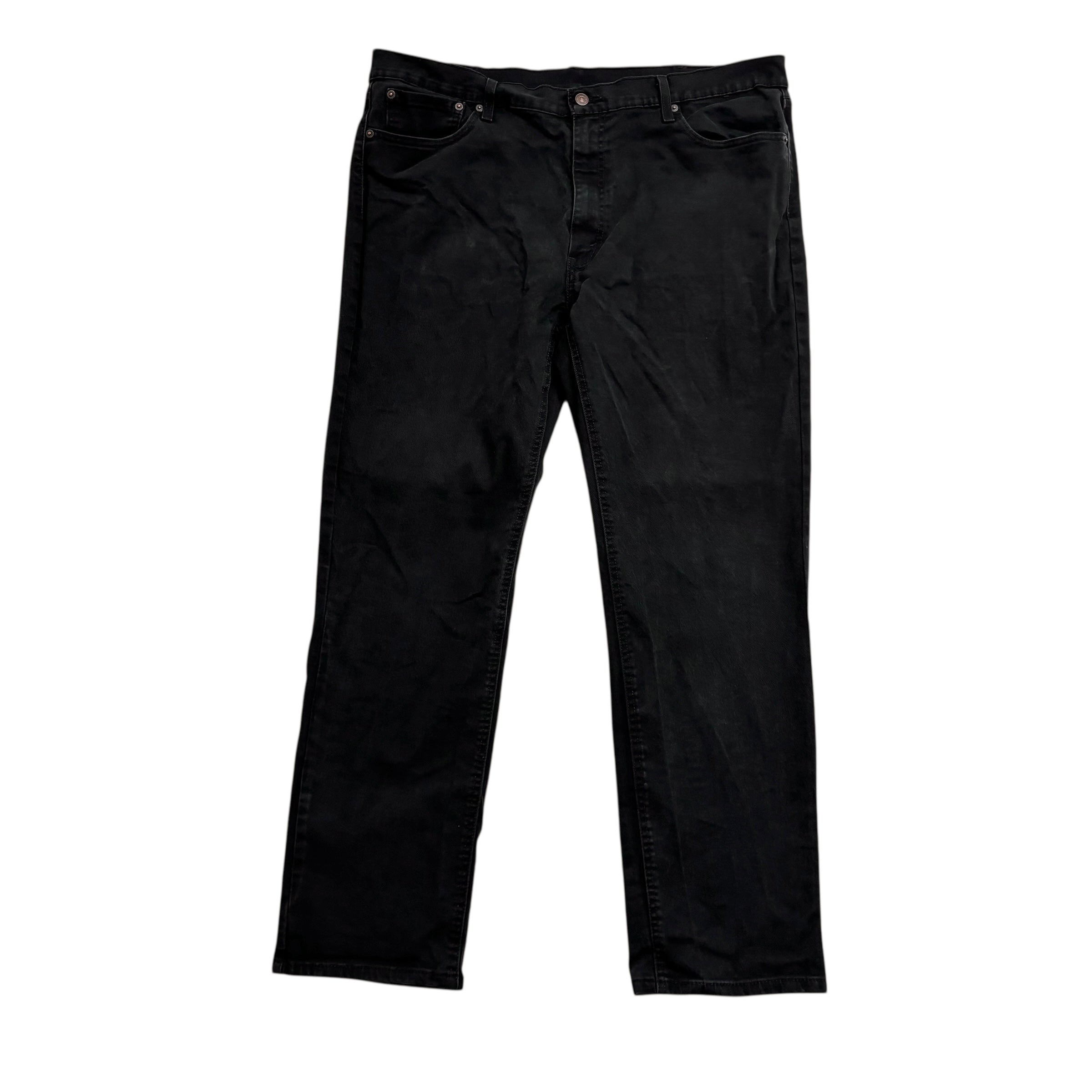 Levis 541 Jeans W40 L32 Mens Black Athletic Tapered Fit Stretch Denim