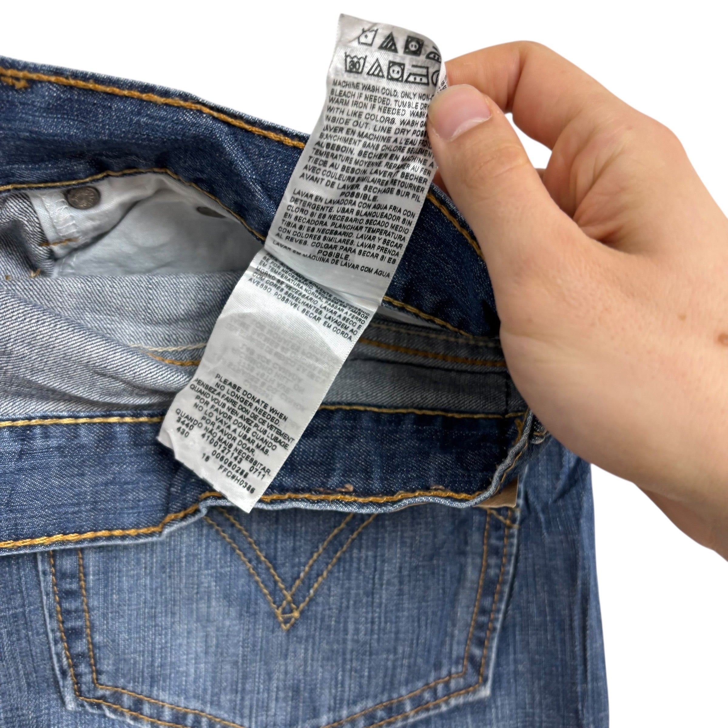 Levis 505 Jeans W36 L32 Mens Mid Blue Regular Straight Fit Vintage Denim