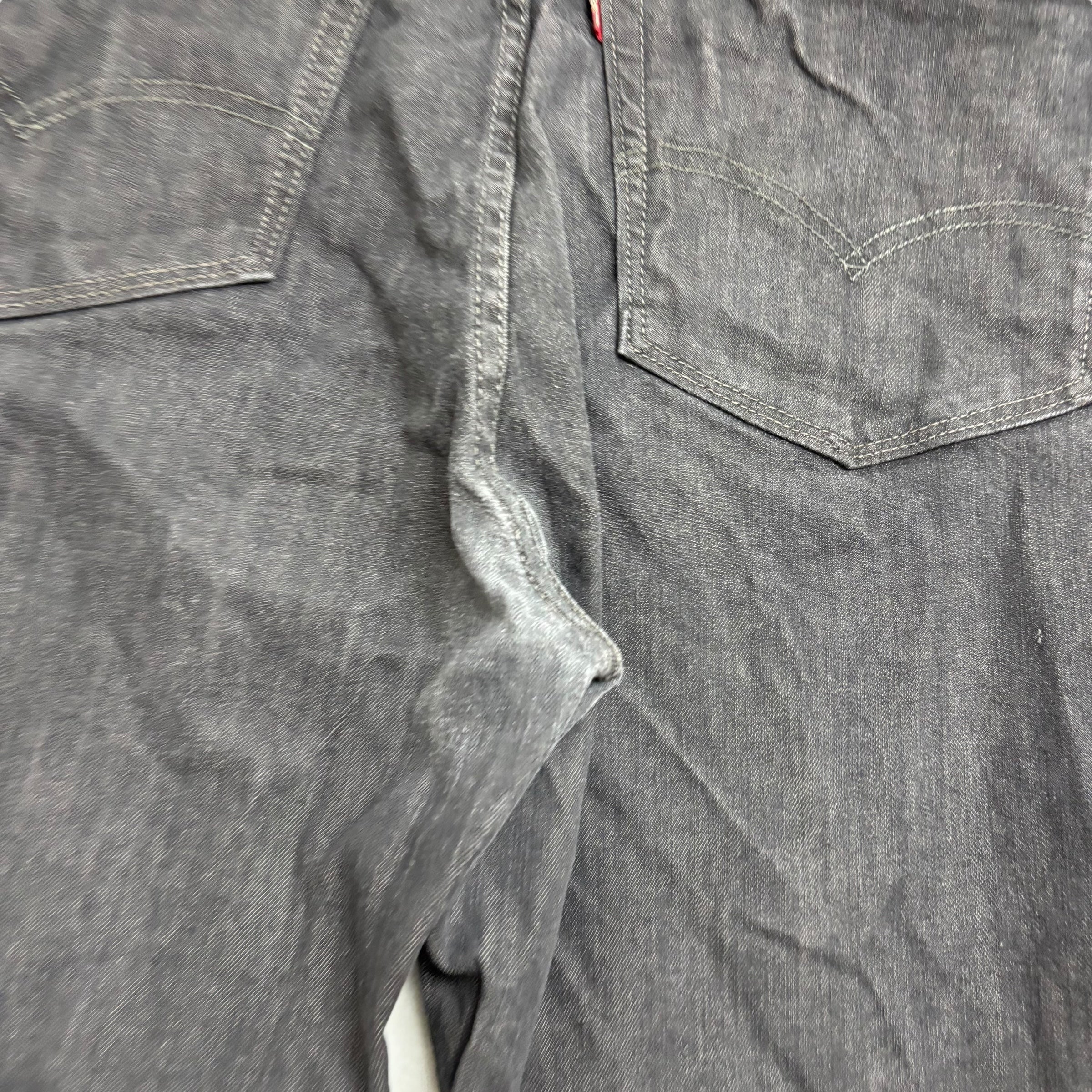 Levis 559 Jeans W44 L32 Mens Black Baggy Relaxed Straight Fit Stretch Denim