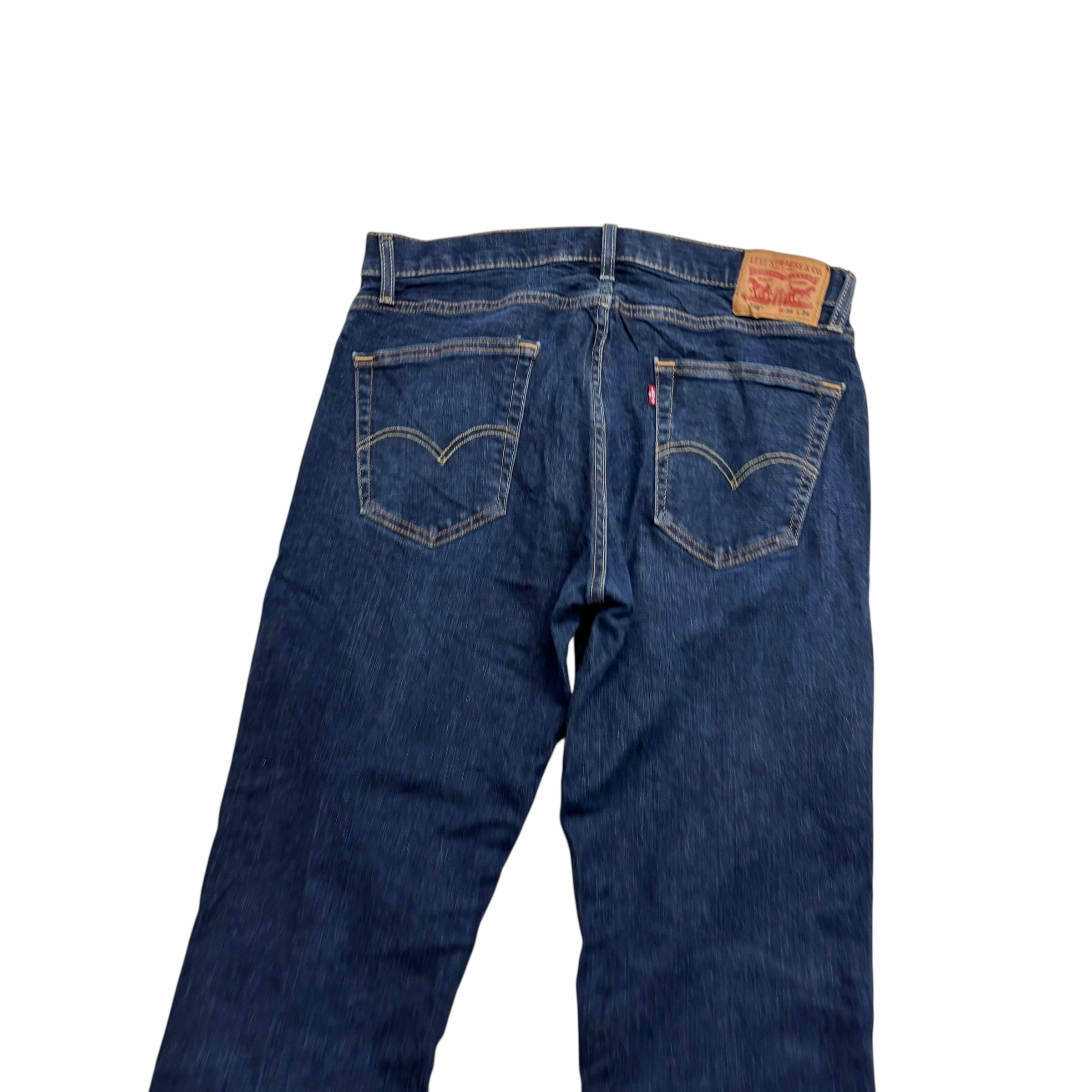 Levis 559 Jeans W34 L34 Mens Dark Blue Regular Straight Fit Stretch Denim (E)