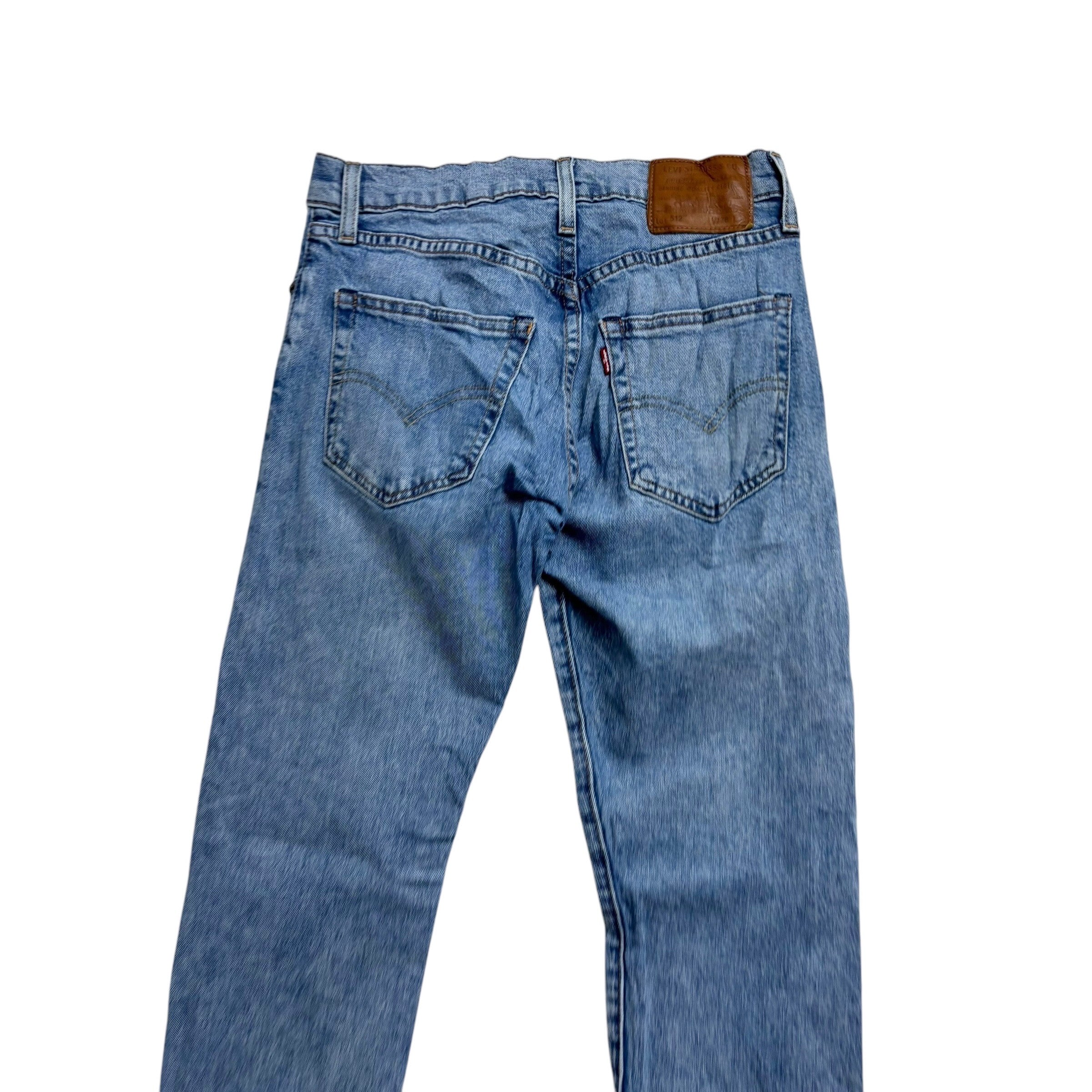 Levis 512 Jeans W28 L29 Mens Light Blue Slim Taper Fit Stretch Premium Denim