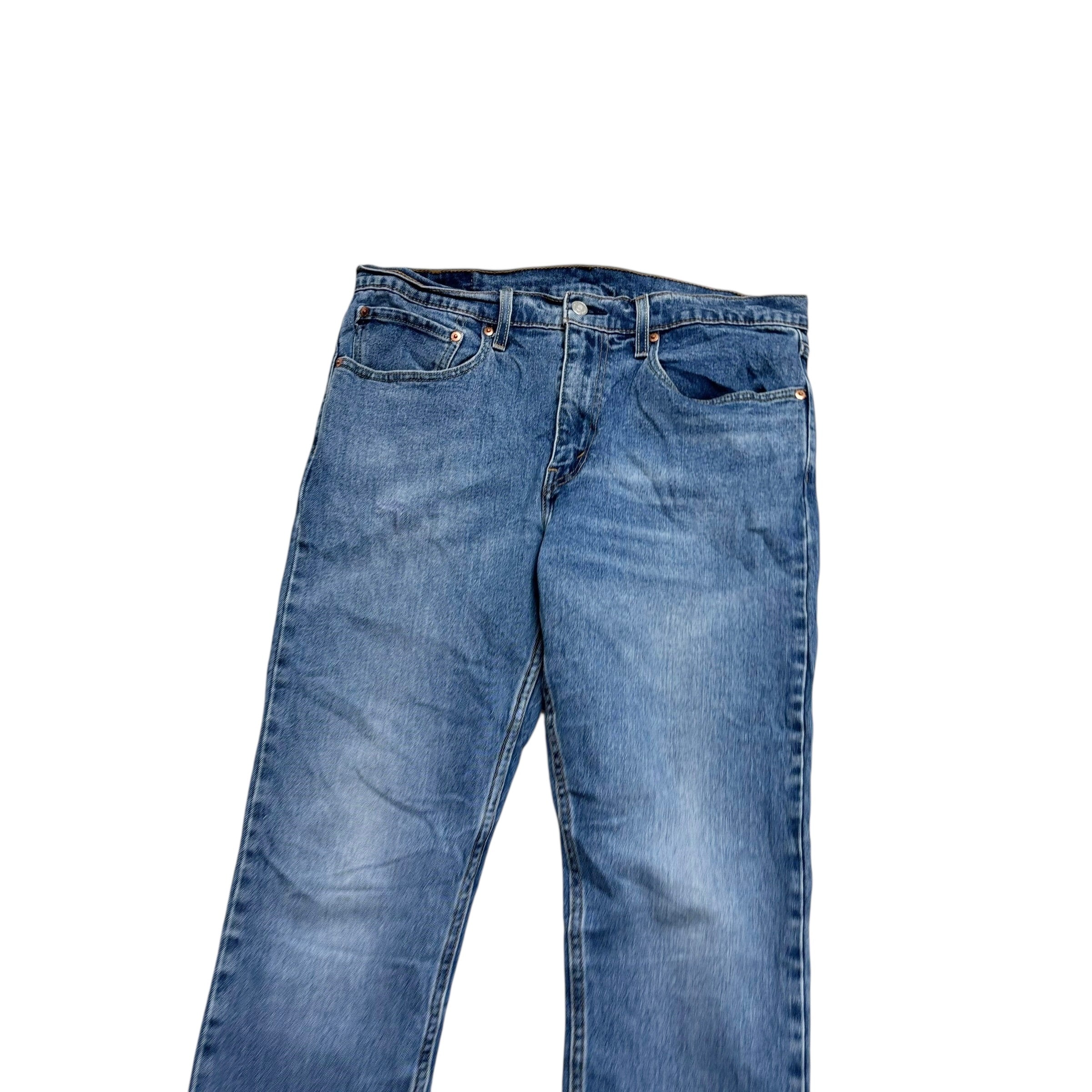 Levis 512 Jeans W34 L36 Mens Mid Blue Slim Tapered Fit Stretch Denim