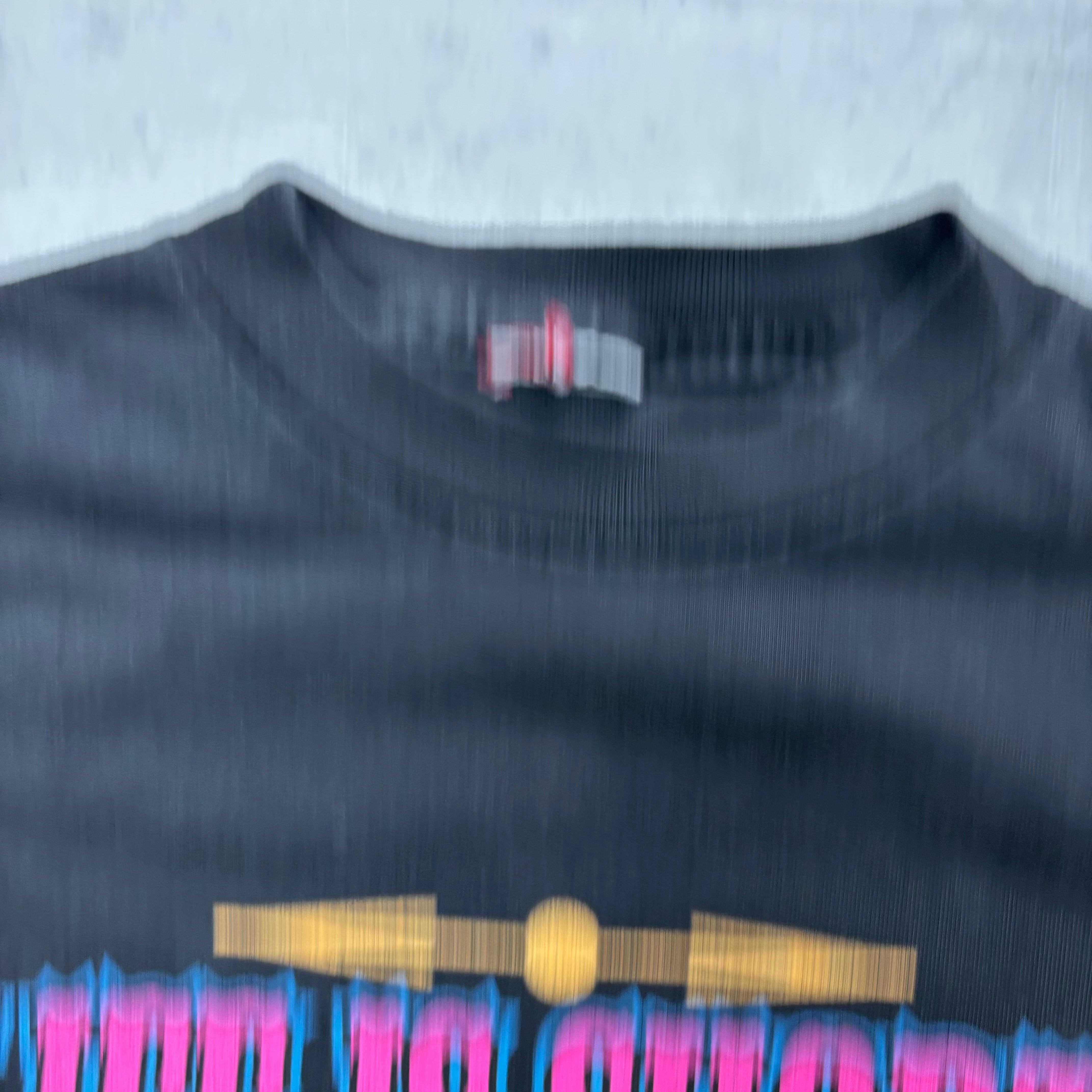 Vintage T Shirt Mens Small Black Single Stitch Graphic Print 90s USA (E)