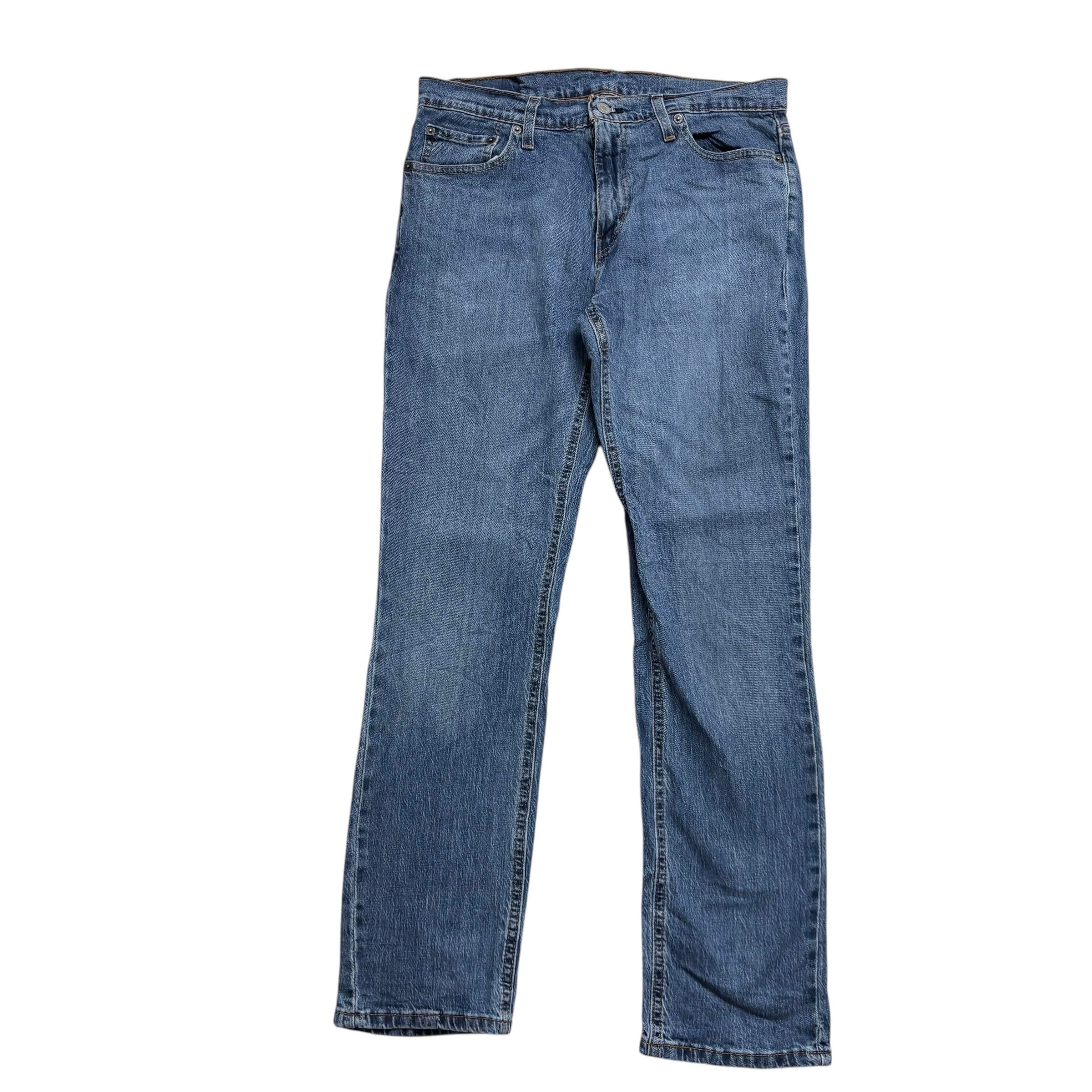 Levis 541 Jeans W30 L31 Mens Mid Blue Athletic Tapered Fit Stretch Denim (E)