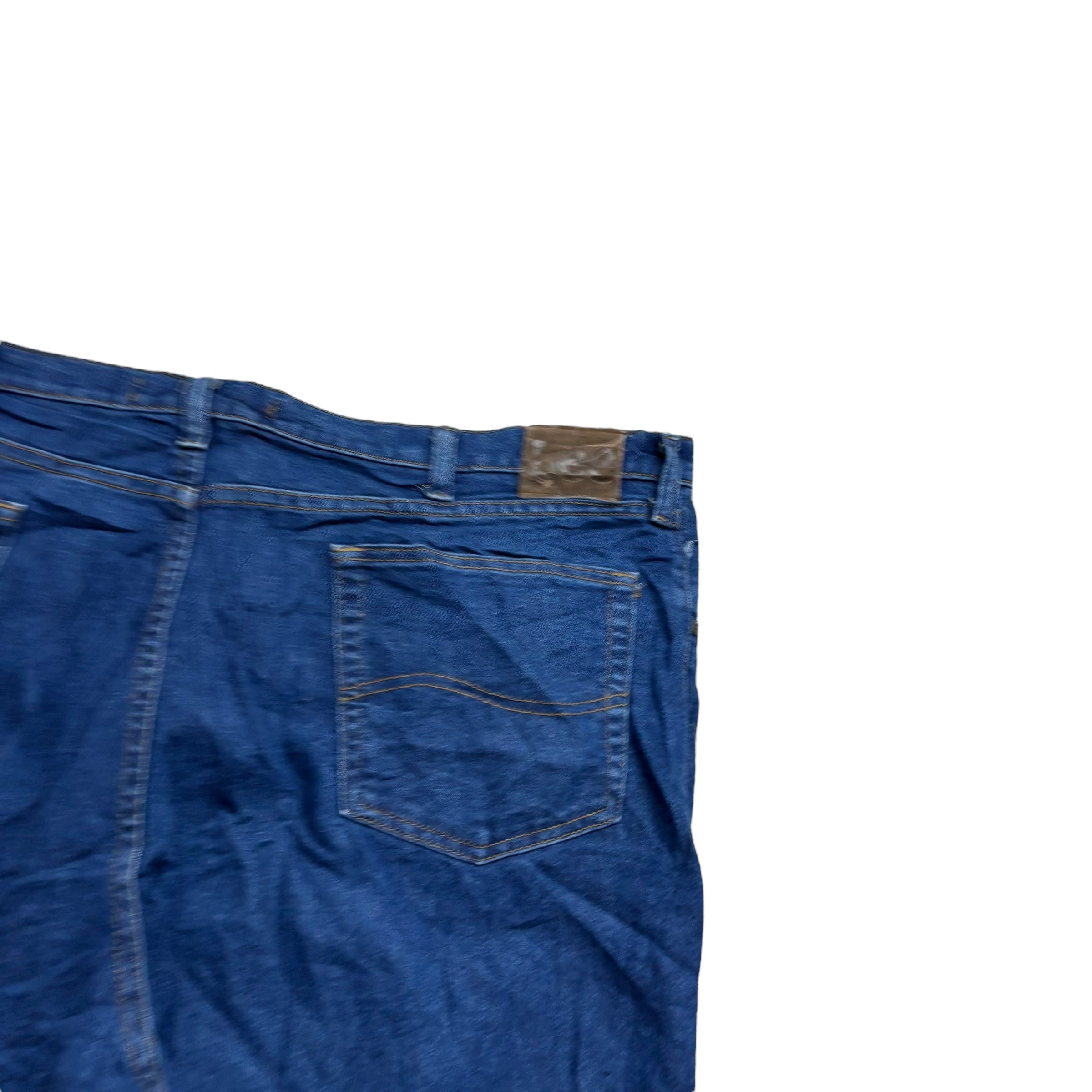 Lee Jeans W48 L26 Mens Mid Blue Regular Straight Fit Vintage Denim (E)