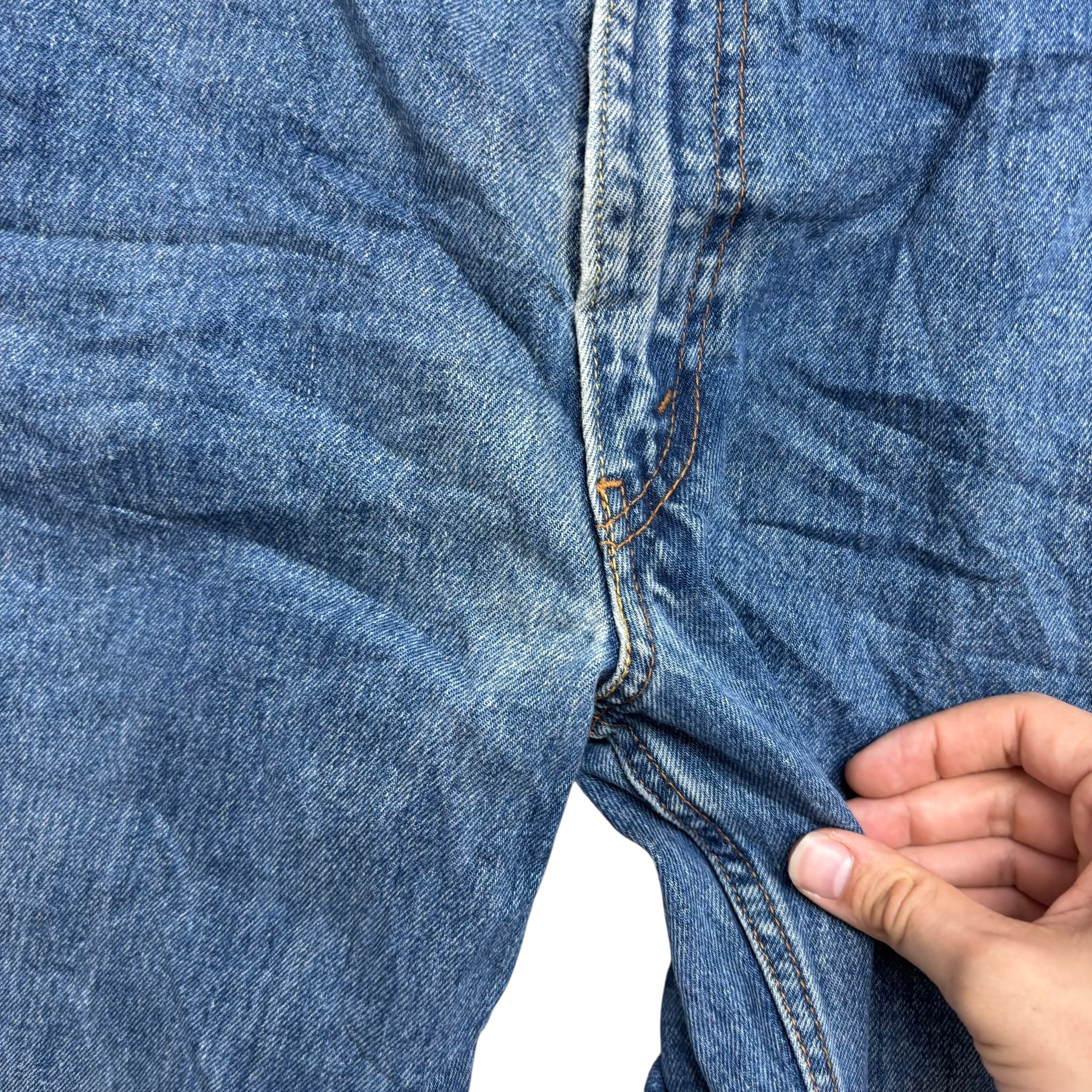 Levis 550 Jeans W38 L30 Mens Mid Blue Baggy Relaxed Straight Fit Denim