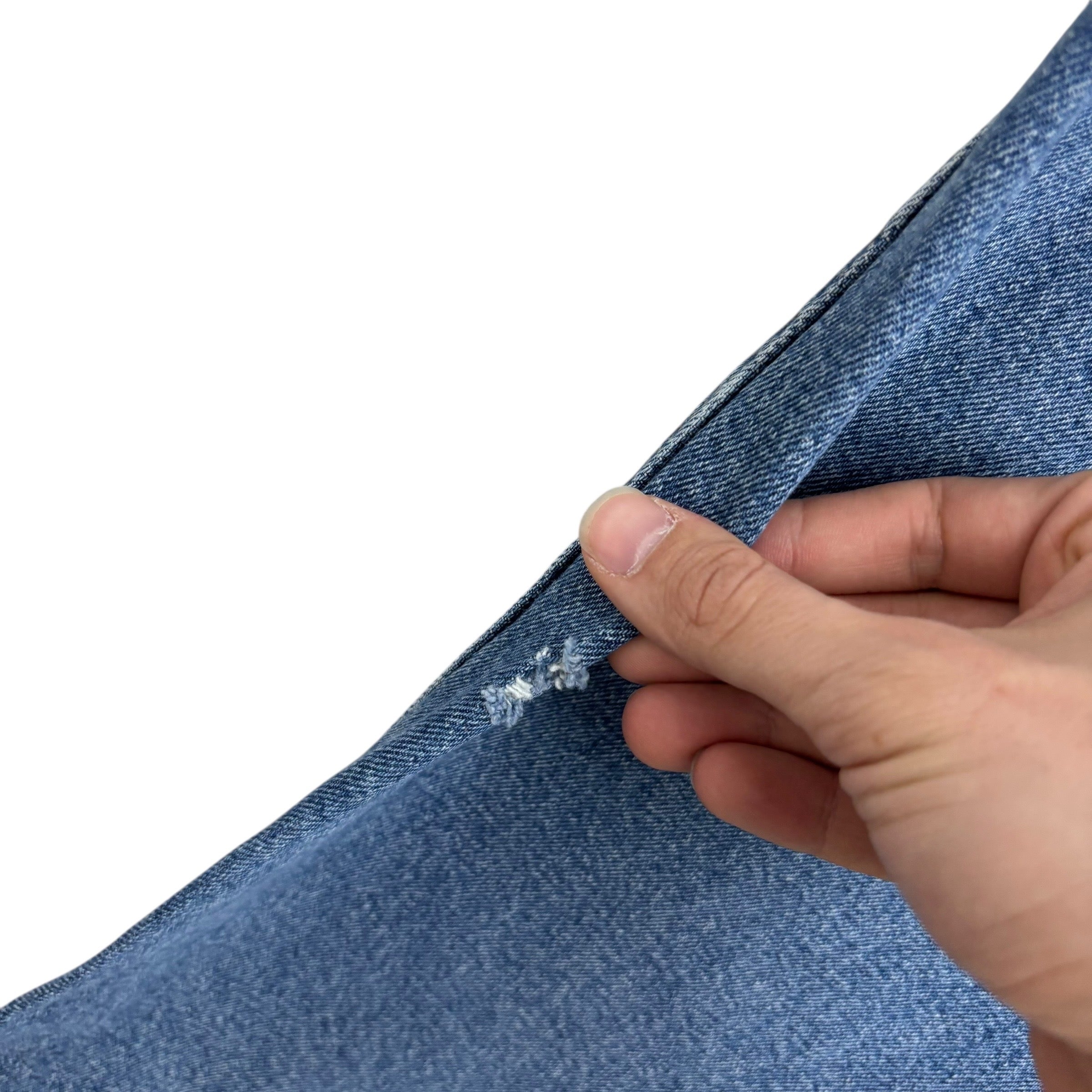 Wrangler Jeans W40 L32 Mens Mid Blue Regular Straight Fit Stretch Denim (F)