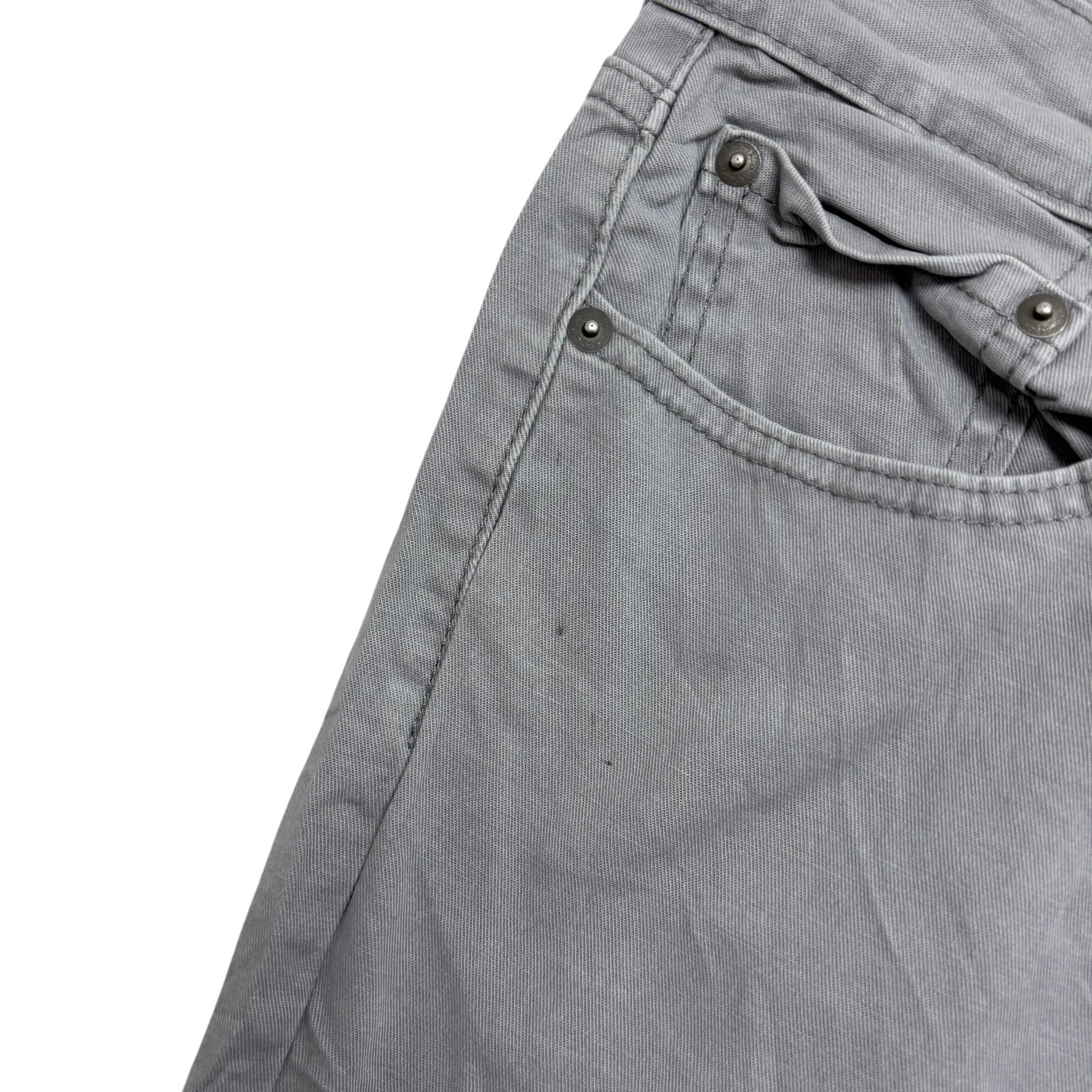 Levis 514 Jeans W33 L30 Mens Grey Regular Straight Fit Stretch Denim