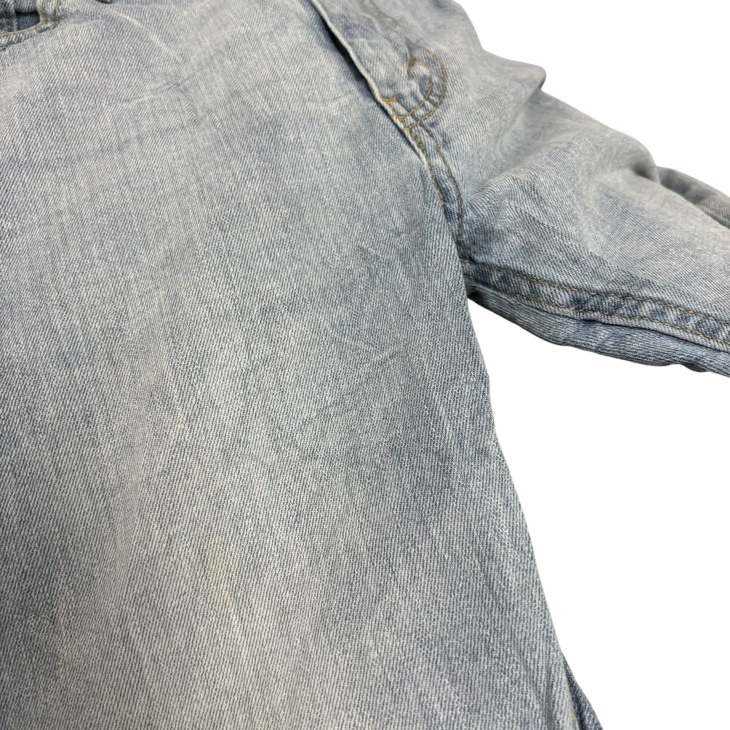 Levis 513 Jeans W30 L32 Mens Light Blue Slim Straight Fit Stretch Denim