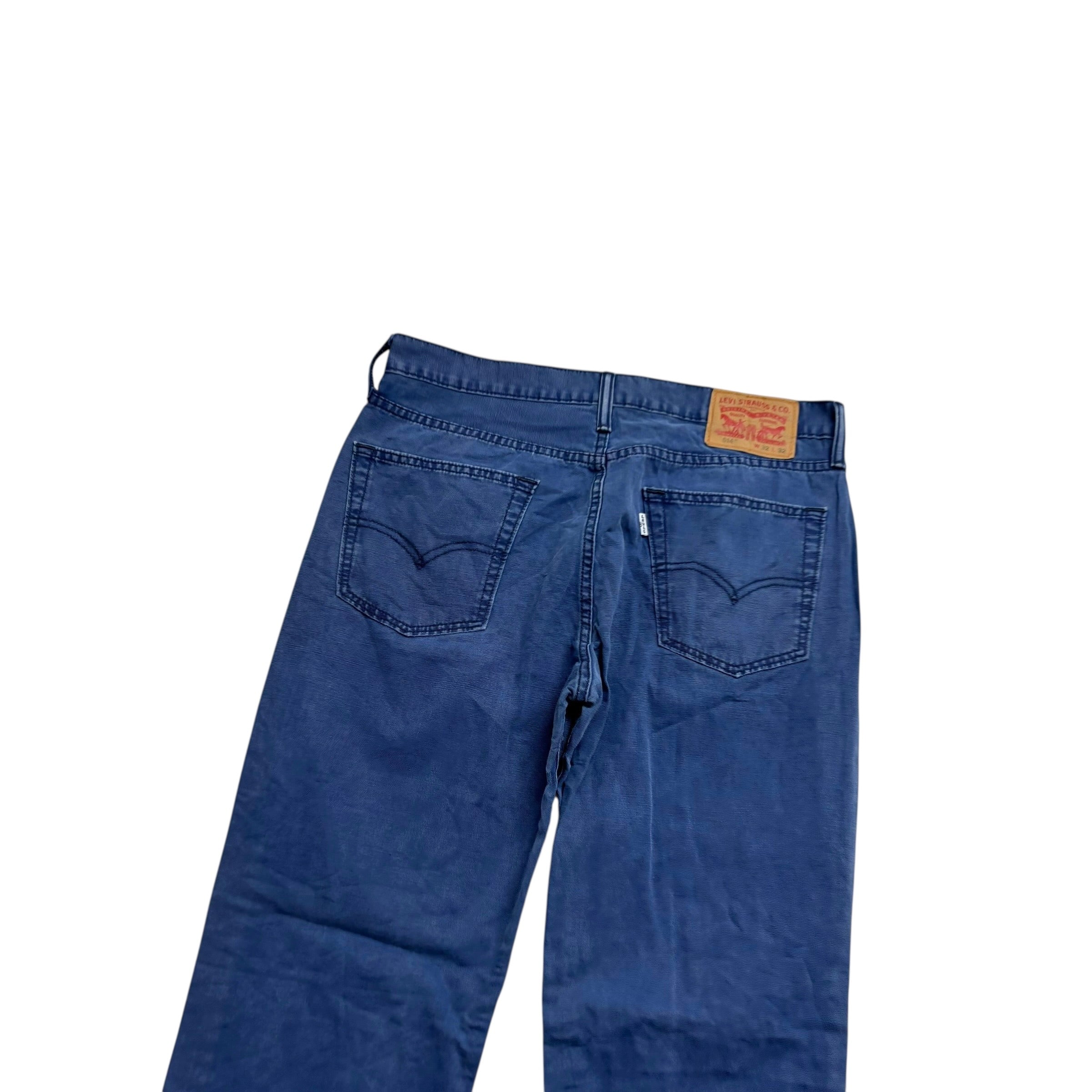 Levis 514 Trousers W32 L32 Mens Blue Regular Straight Fit Cotton Pants