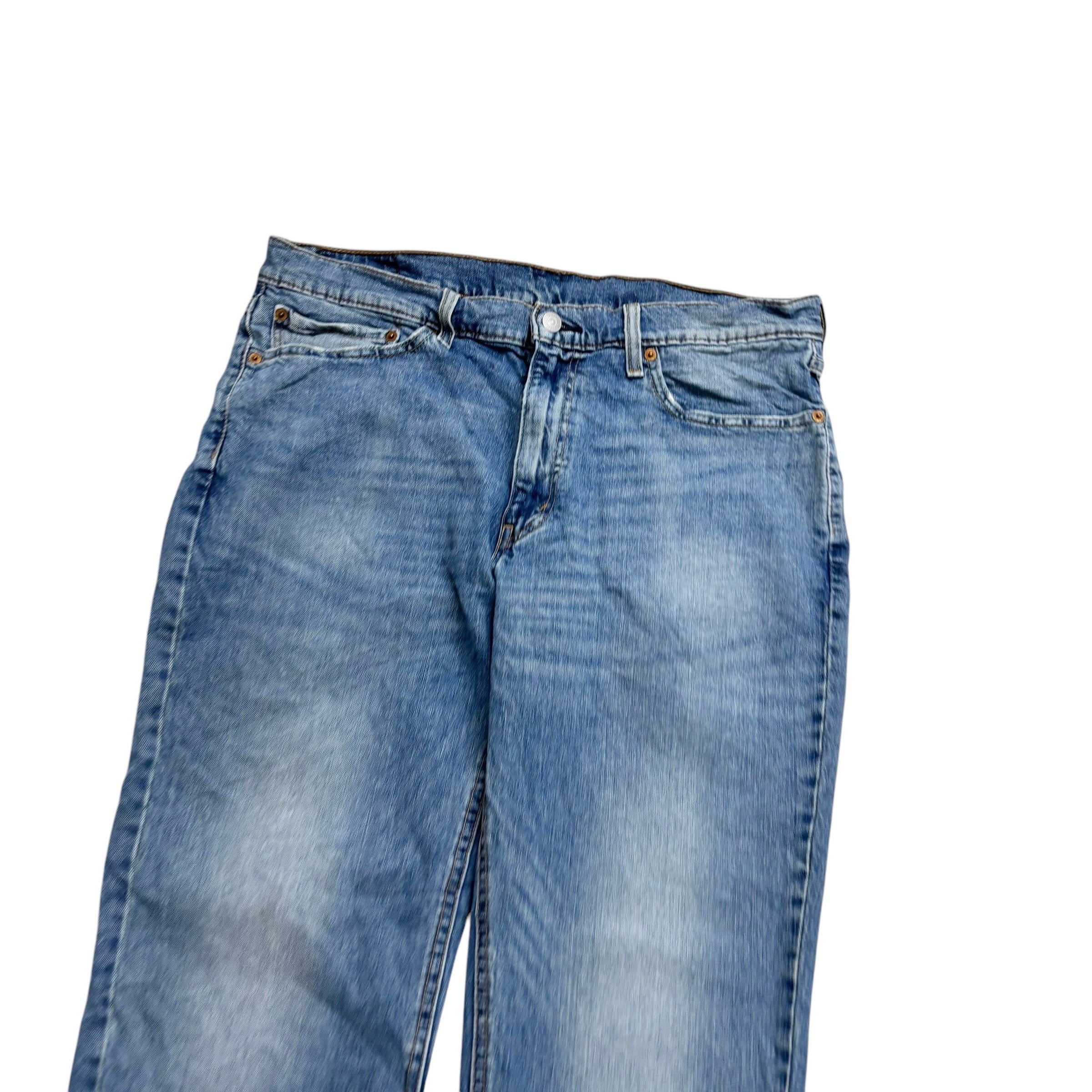 Levis 541 Jeans W36 L30 Mens Light Blue Athletic Tapered Fit Stretch Denim (E)