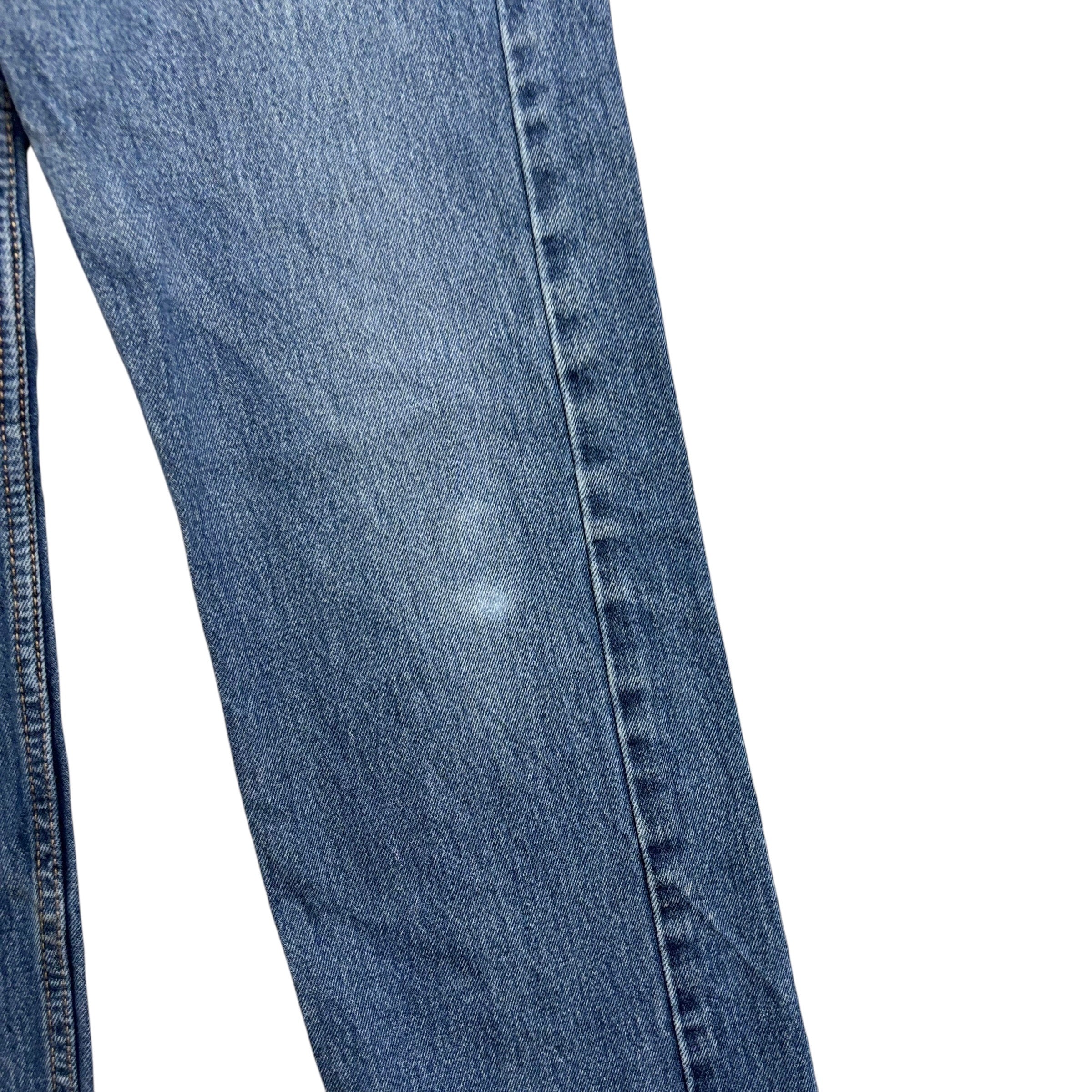 Levis 505 Jeans W30 L33 Mens Mid Blue Regular Straight Fit Denim