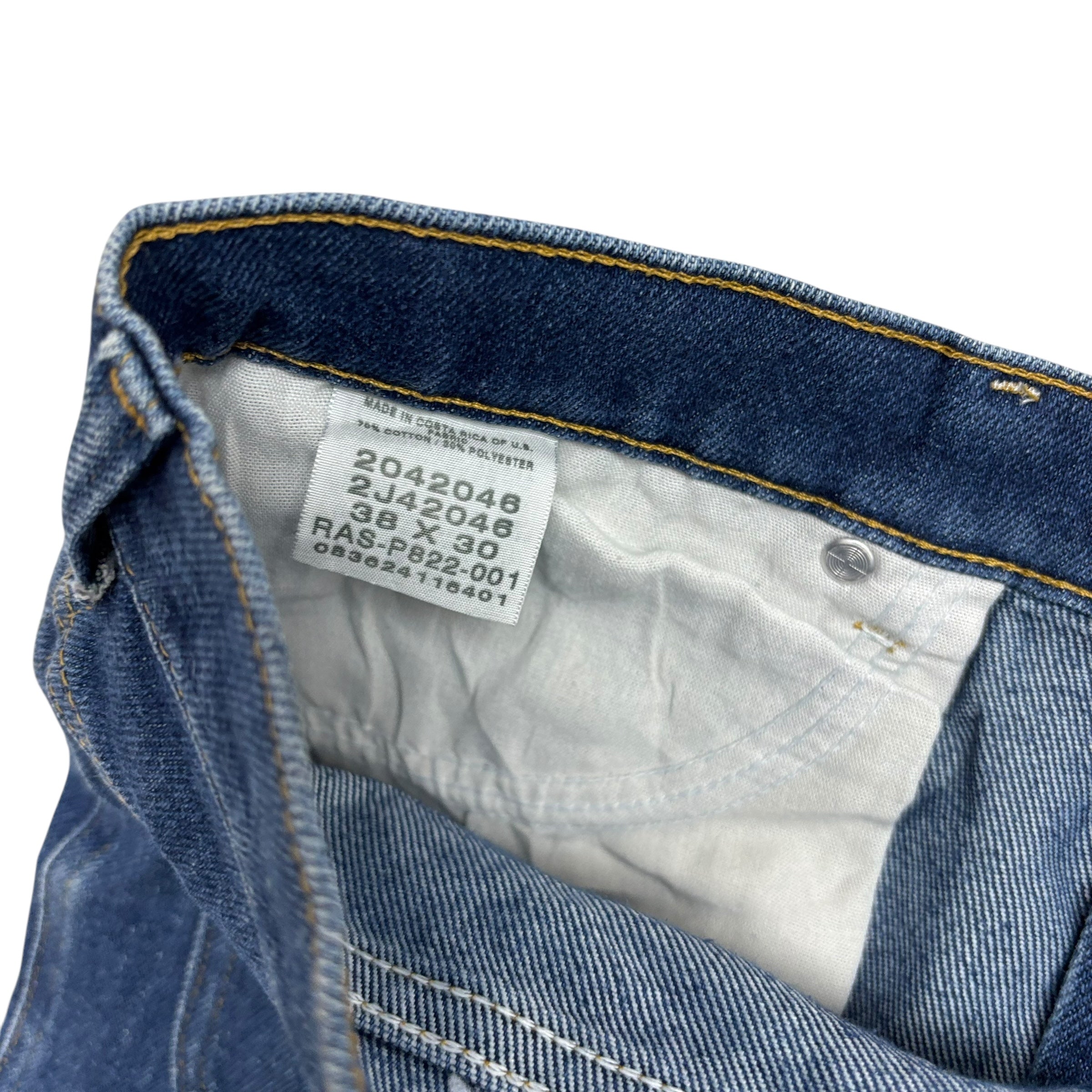 Lee Jeans W36 L30 Mens Mid Blue Regular Straight Fit Vintage Denim