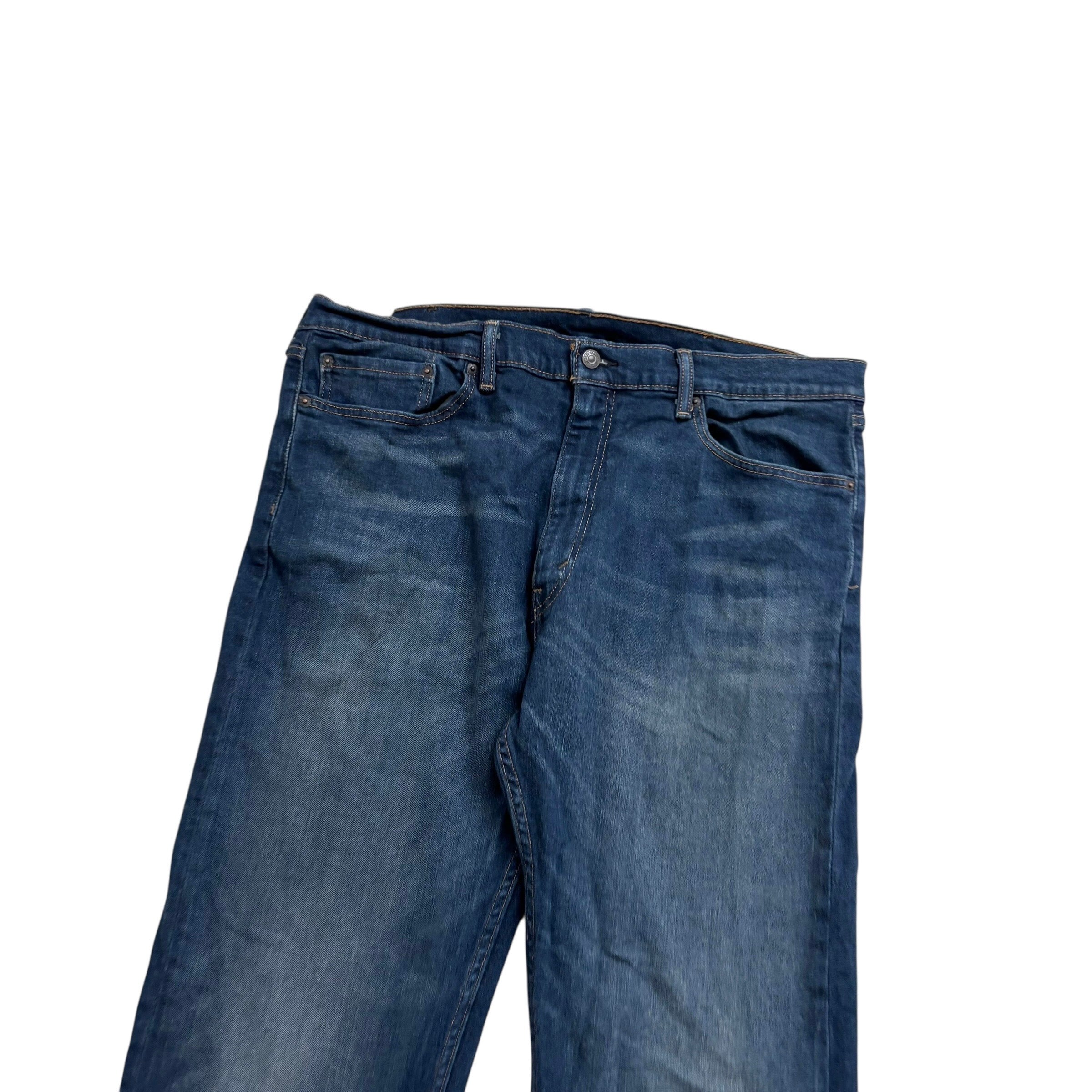 Levis 505 Jeans W40 L29 Mens Dark Blue Regular Straight Fit Stretch Denim