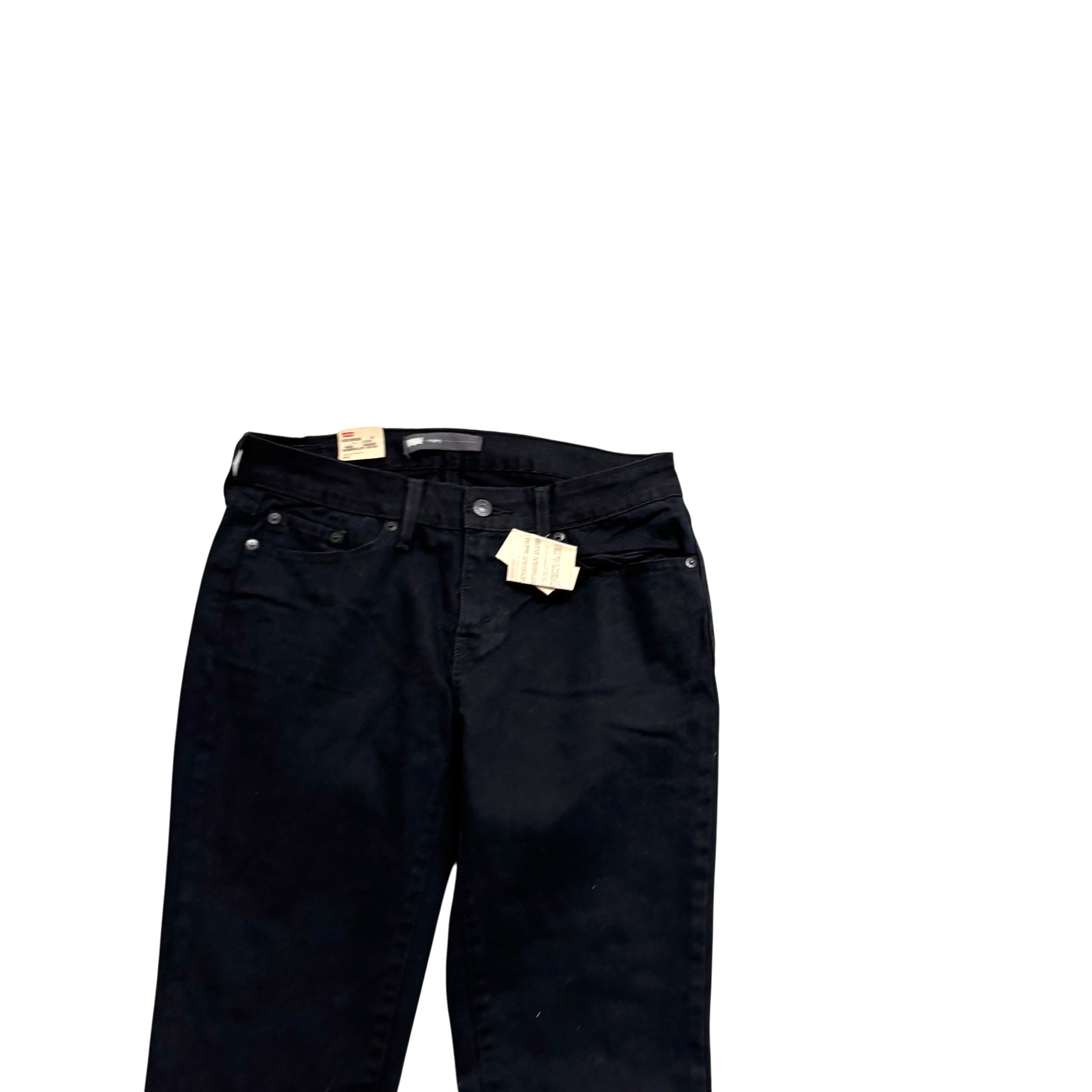 Levis Legging Jeans W30 L34 Womens Skinny Fit Black Stretch Denim (E)