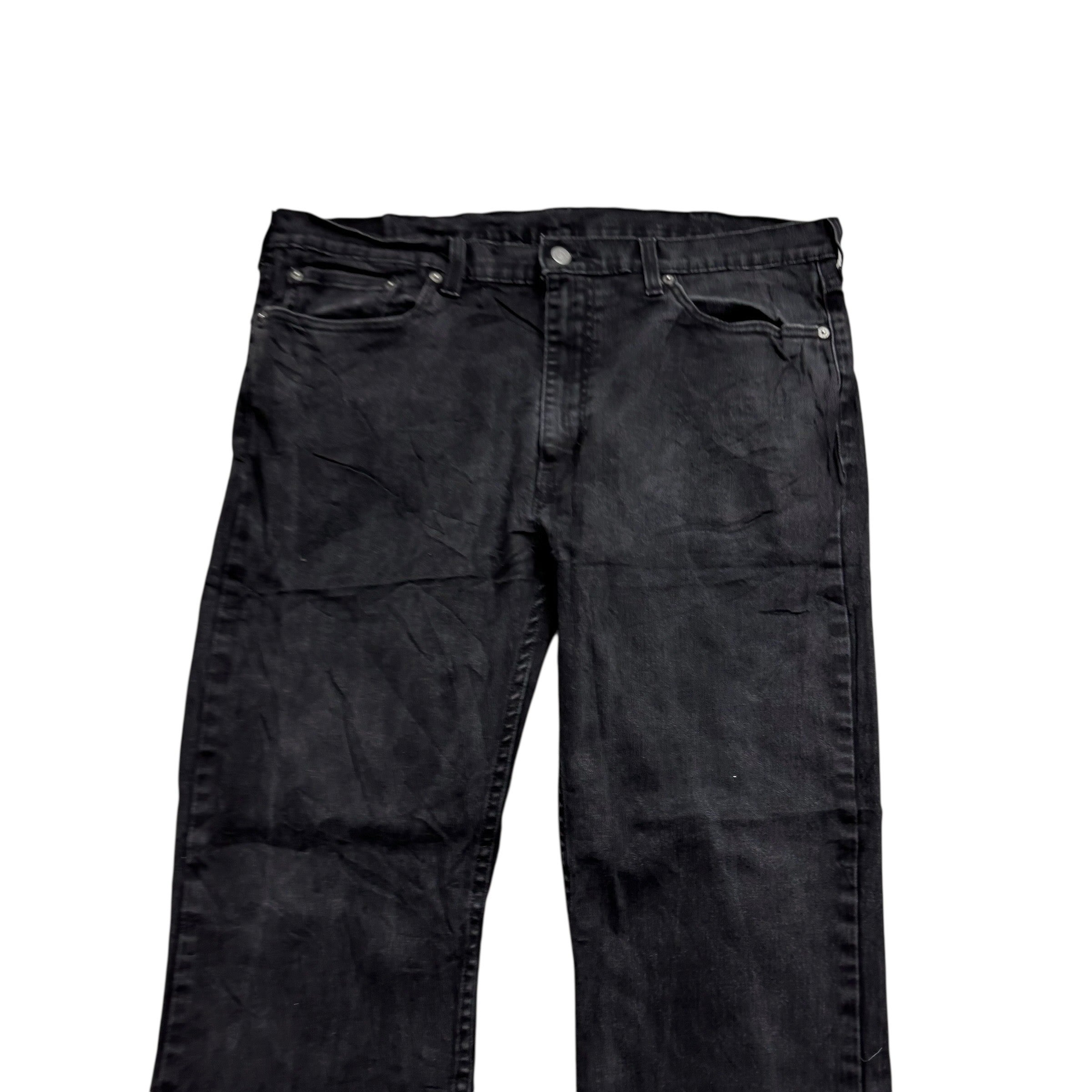 Levis 527 Jeans W38 L32 Mens Black Slim Bootcut Fit Stretch Denim (F)