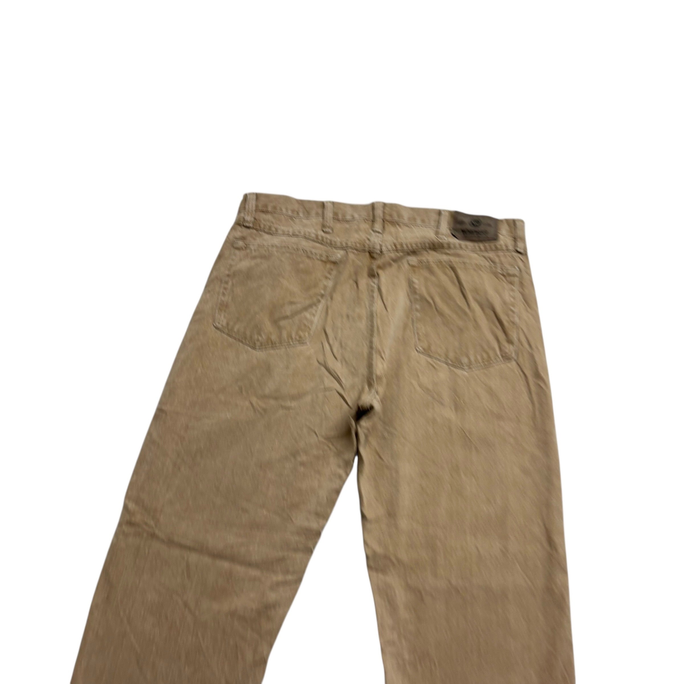 Wrangler Jeans W36 L30 Mens Tan Regular Straight Fit Vintage Denim (E)