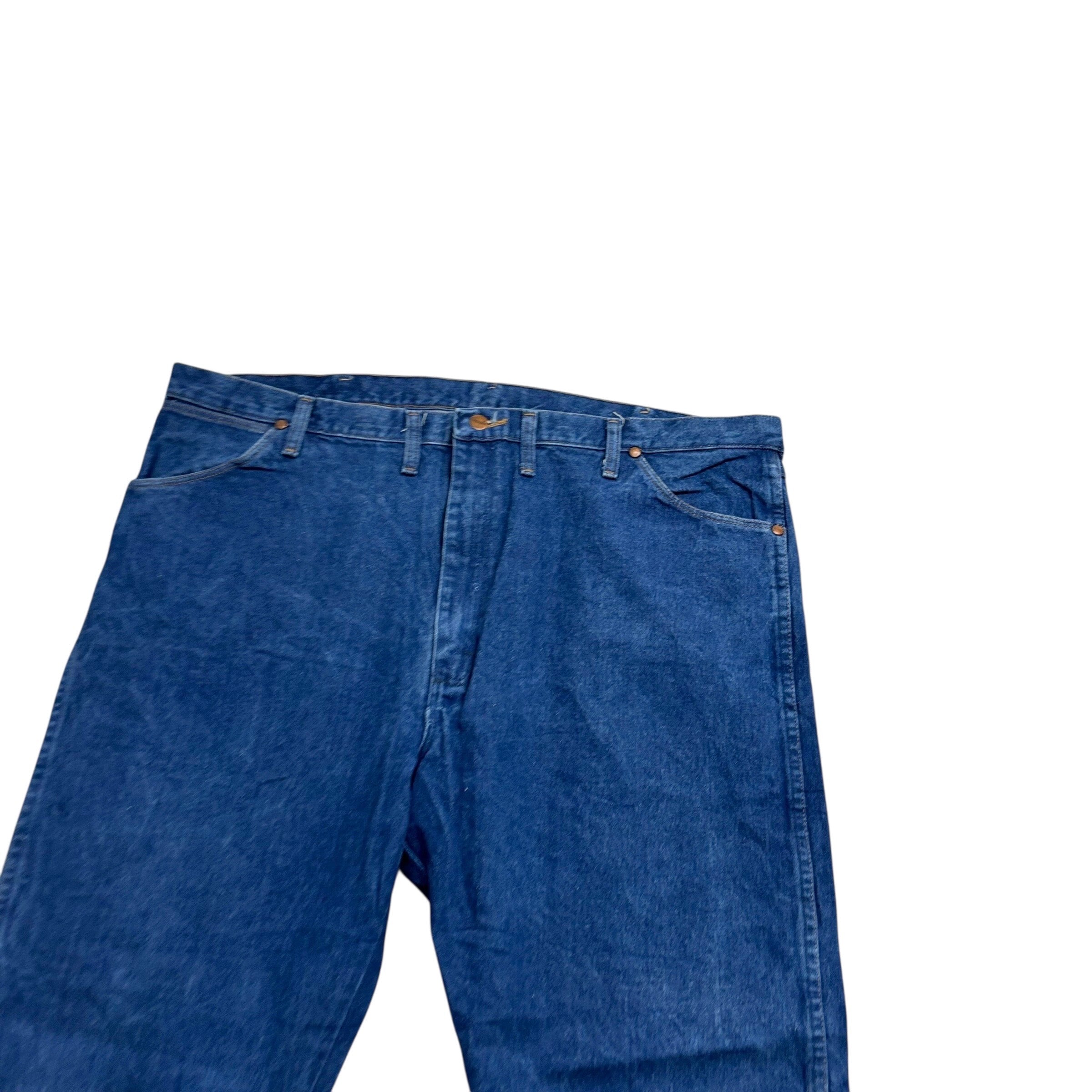 Wrangler Jeans Cowboy Cut W44 L30 Mens Mid Blue 13MWZ Original Fit Denim (E)