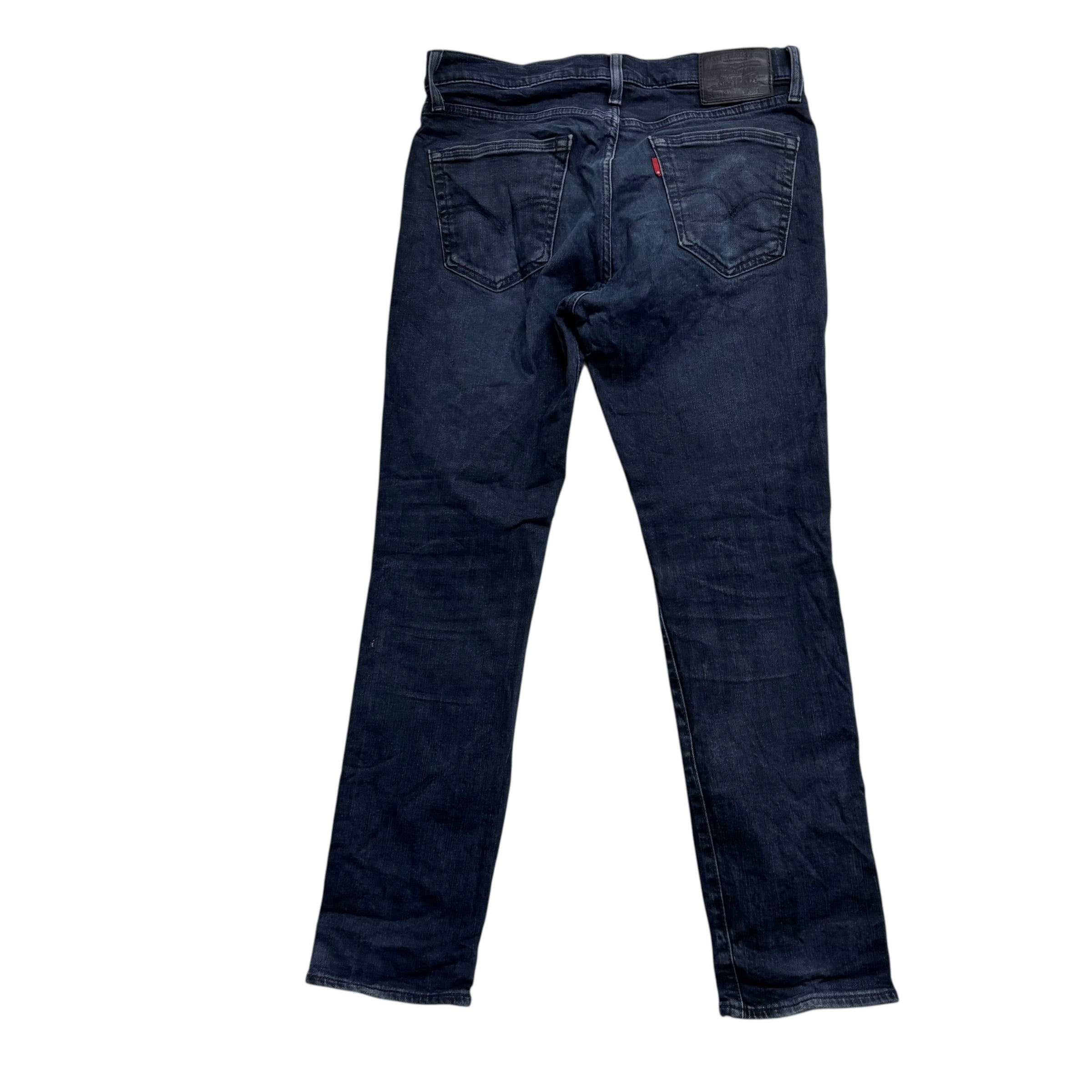 Levis 511 Jeans W32 L29 Mens Navy Blue Slim Fit Stretch Denim (F)