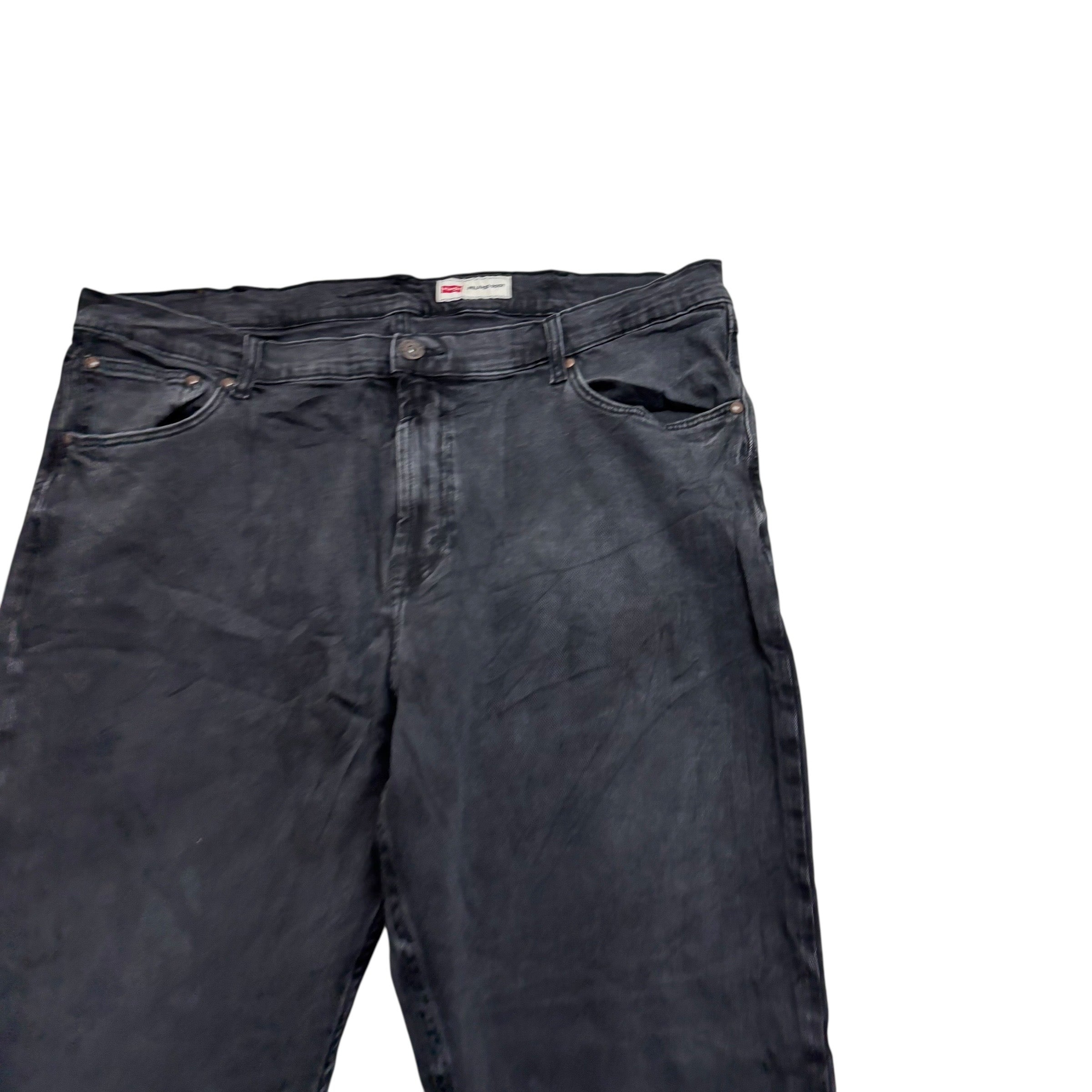 Wrangler Jeans W40 L30 Mens Black Regular Bootcut Fit Stretch Denim