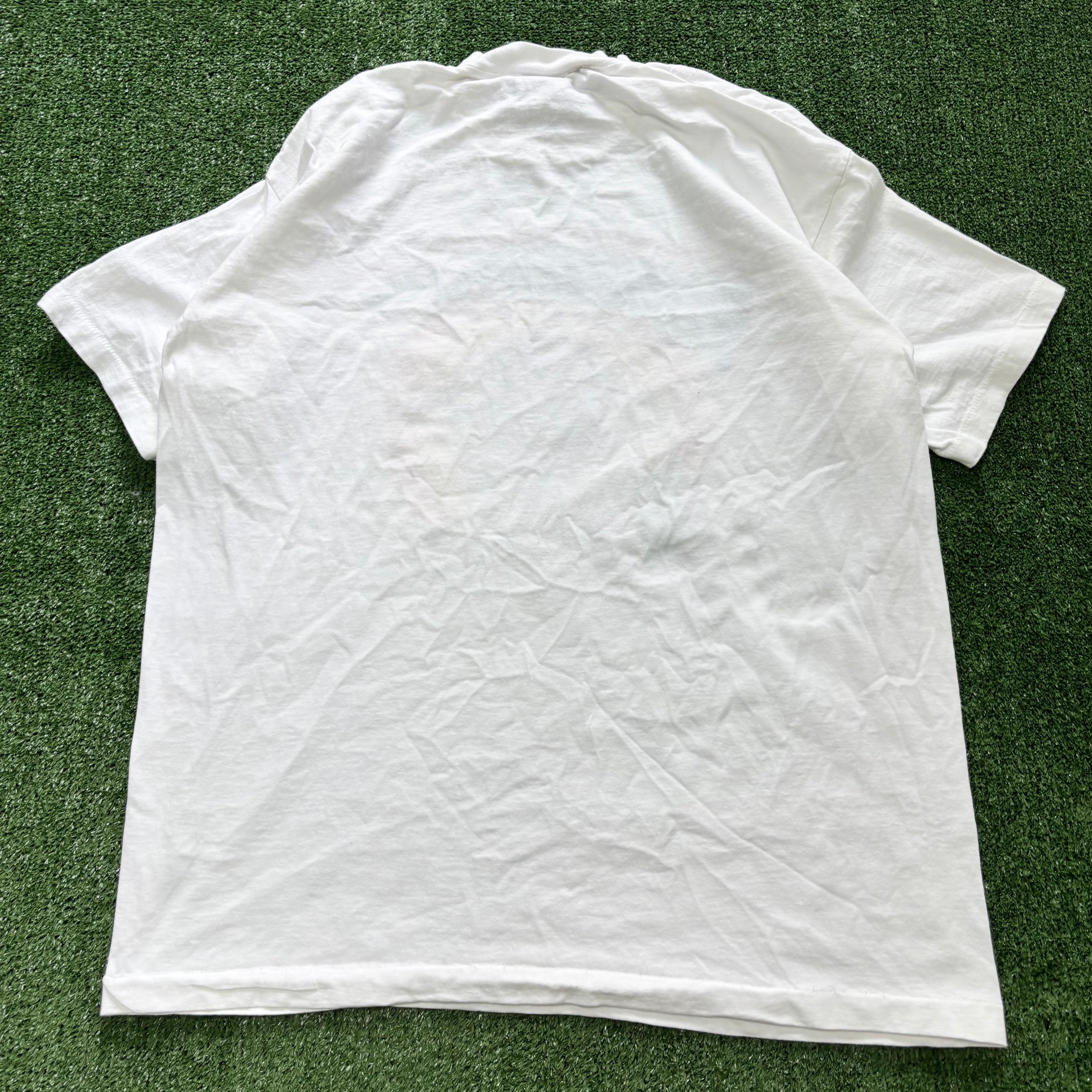 Vintage T Shirt Mens XL White Single Stitch Graphic Print 90s I Love Lucy TV (E)