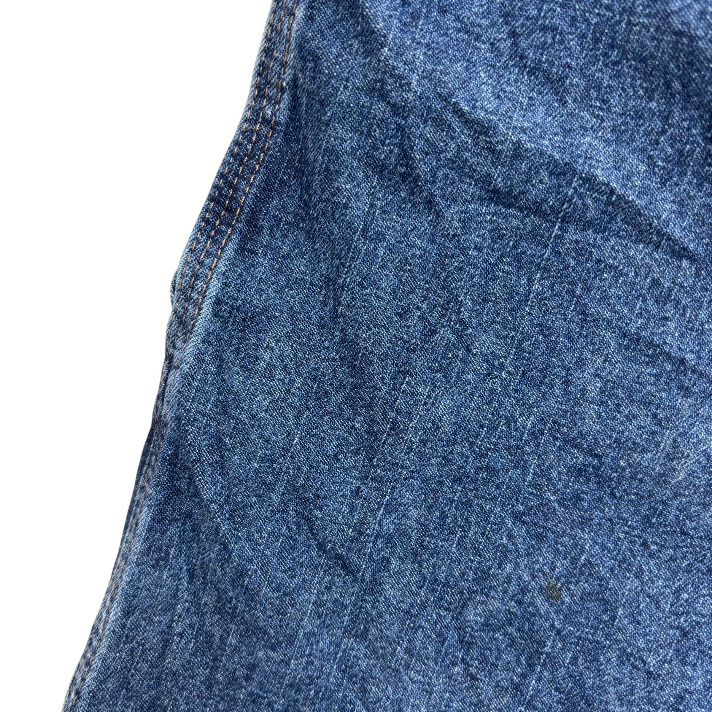 Wrangler Baggy Jorts W38 Mens Dark Blue Denim Shorts Relaxed Fit Carpenter