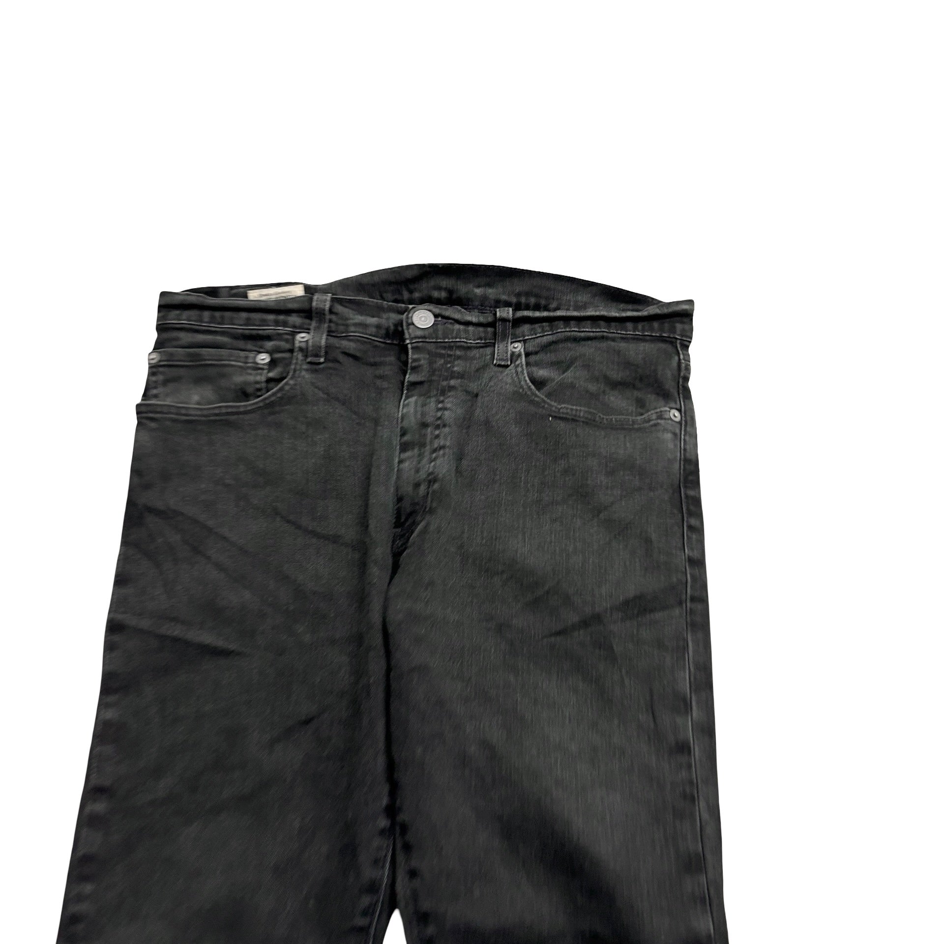 Levis 512 Jeans W34 L29 Mens Black Slim Tapered Fit Stretch Denim (F)