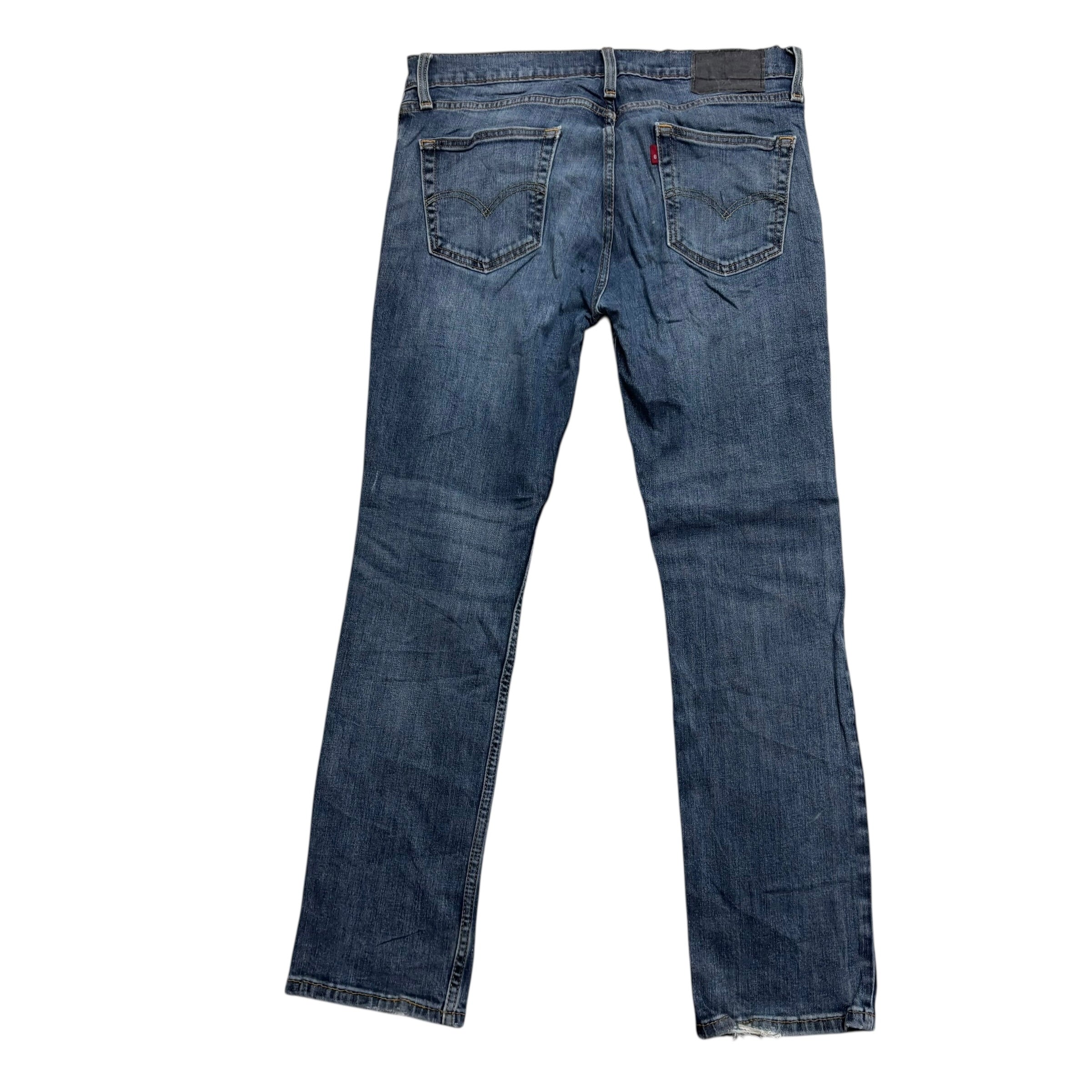 Levis 511 Jeans W34 L30 Mens Mid Blue Slim Fit Stretch Denim