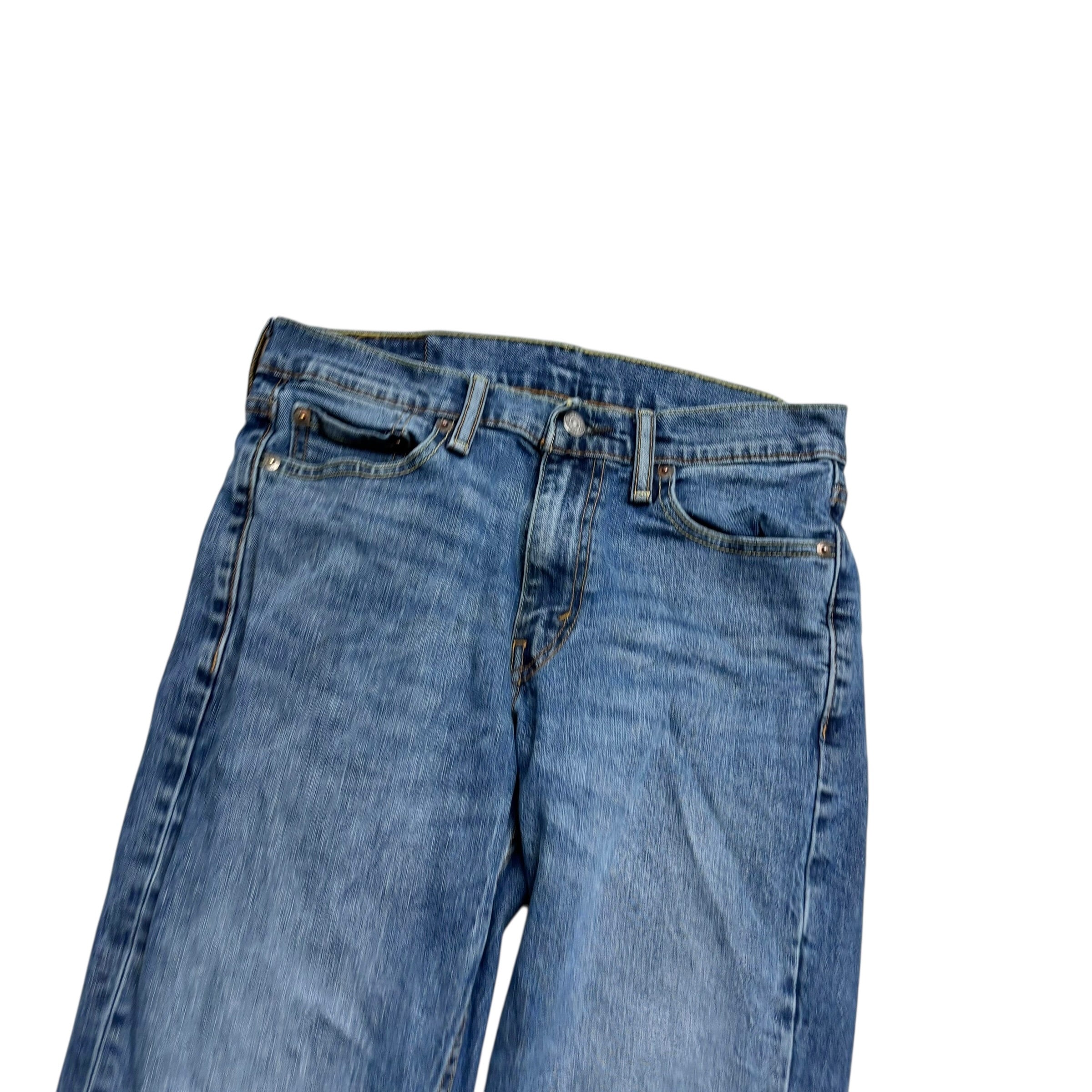 Levis 514 Jeans W29 L32 Mens Mid Blue Regular Straight Fit Stretch Denim