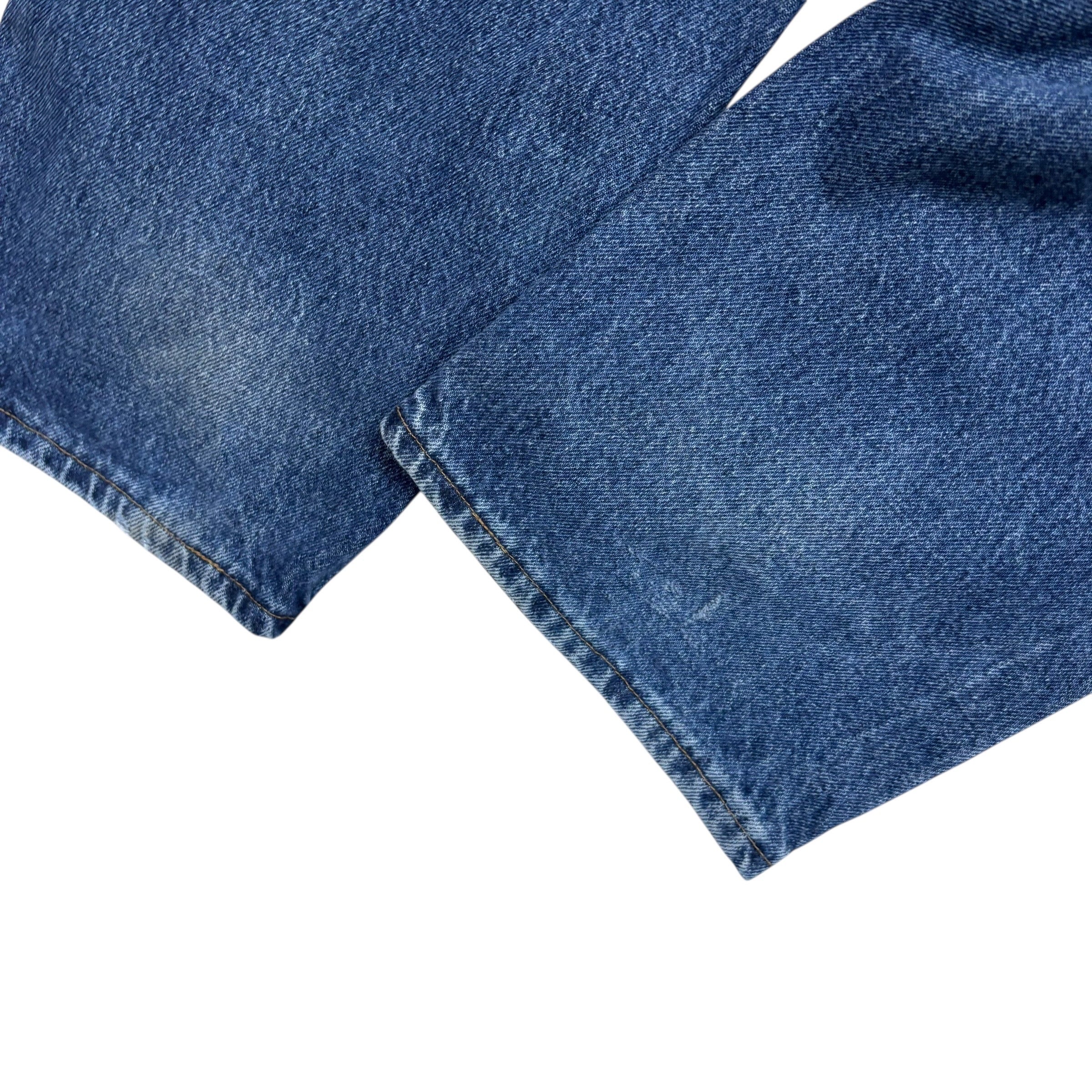 Wrangler Jeans W40 L30 Mens Mid Blue Relaxed Straight Fit Vintage Denim