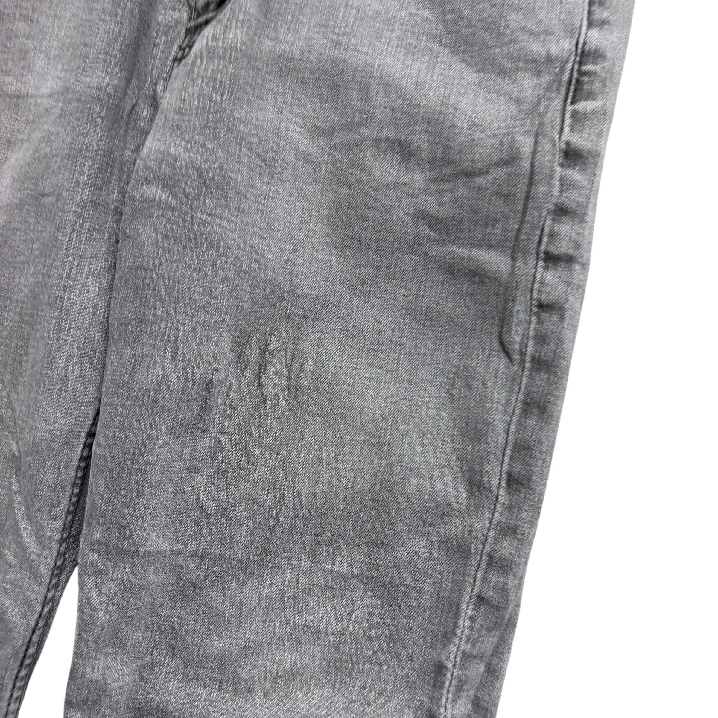 Levis 513 Jeans W30 L31 Mens Grey Slim Straight Fit Stretch Denim