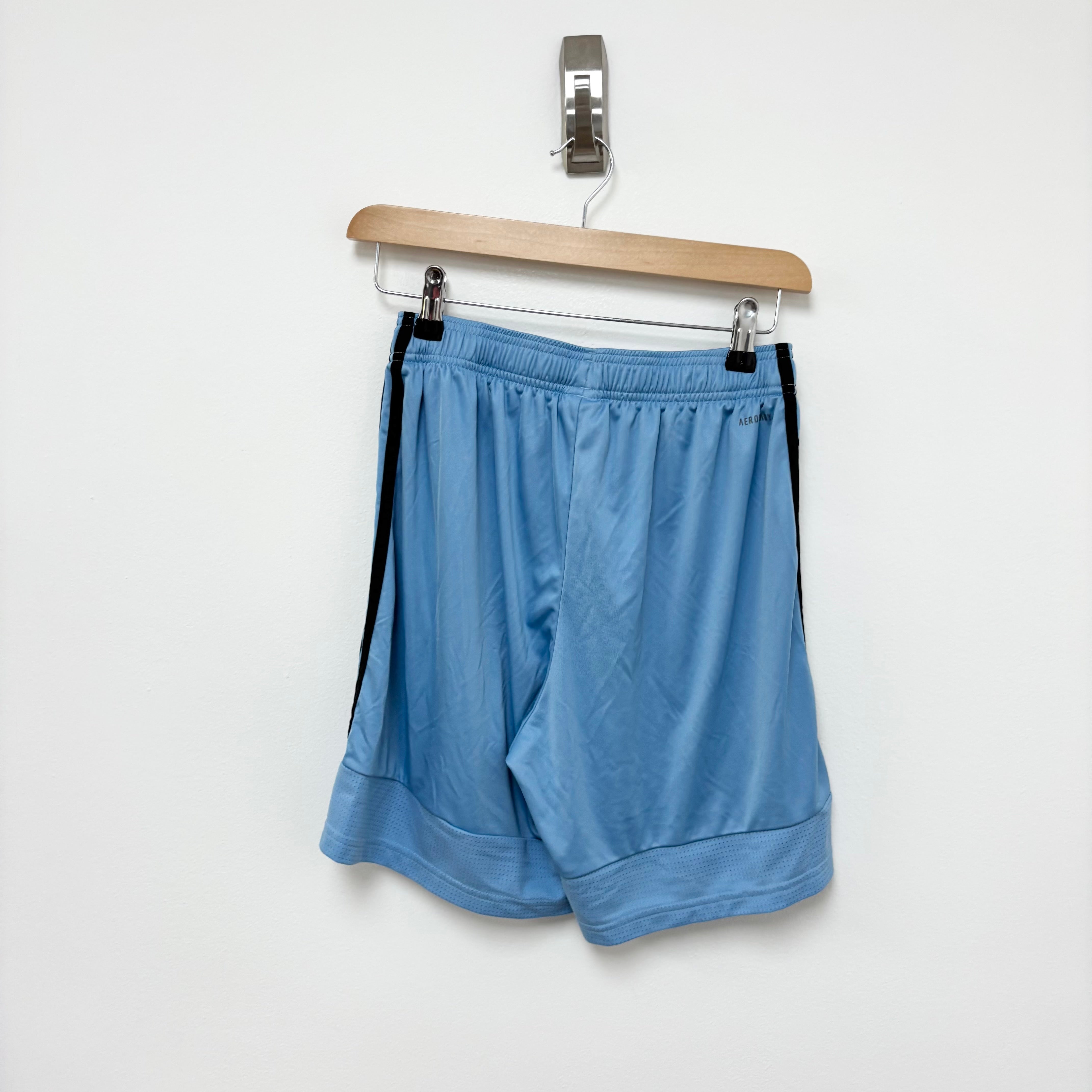 Adidas Shorts Mens Medium Blue Sports Running Gym Athletic (E)
