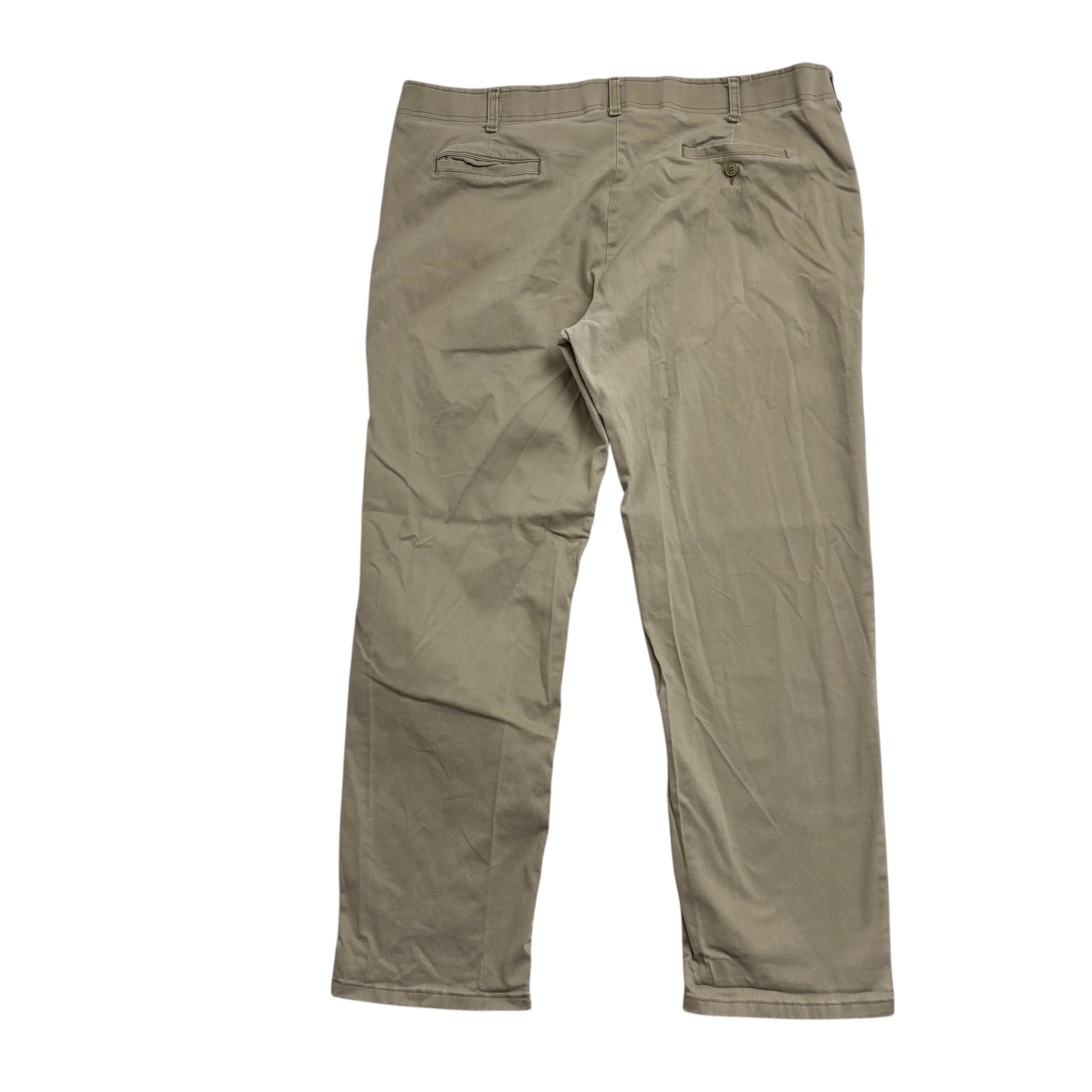 Lee Trousers W42 L32 Mens Beige Regular Straight Fit Stretch Pants