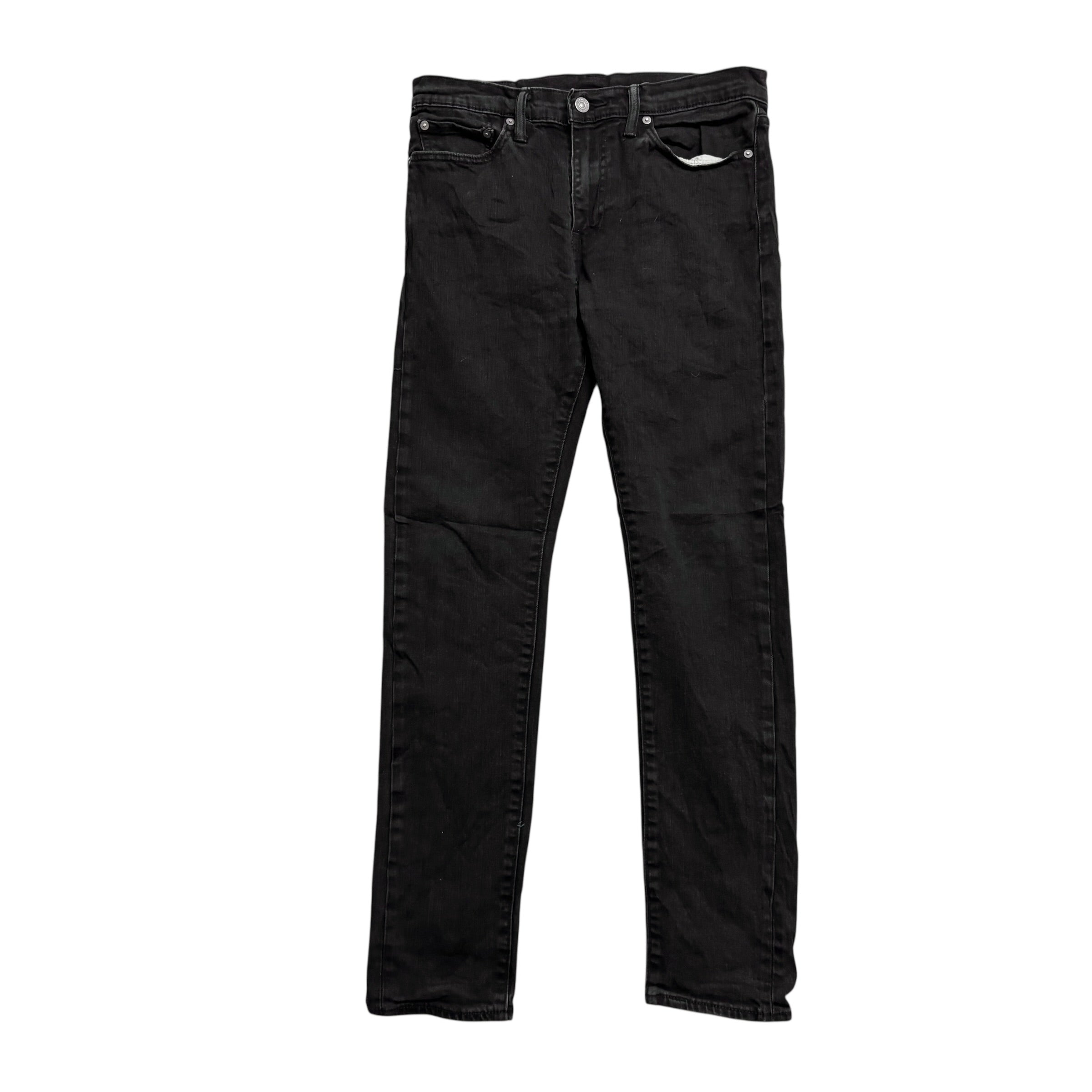 Levis 510 Jeans W31 L30 Mens Black Skinny Fit Stretch Denim