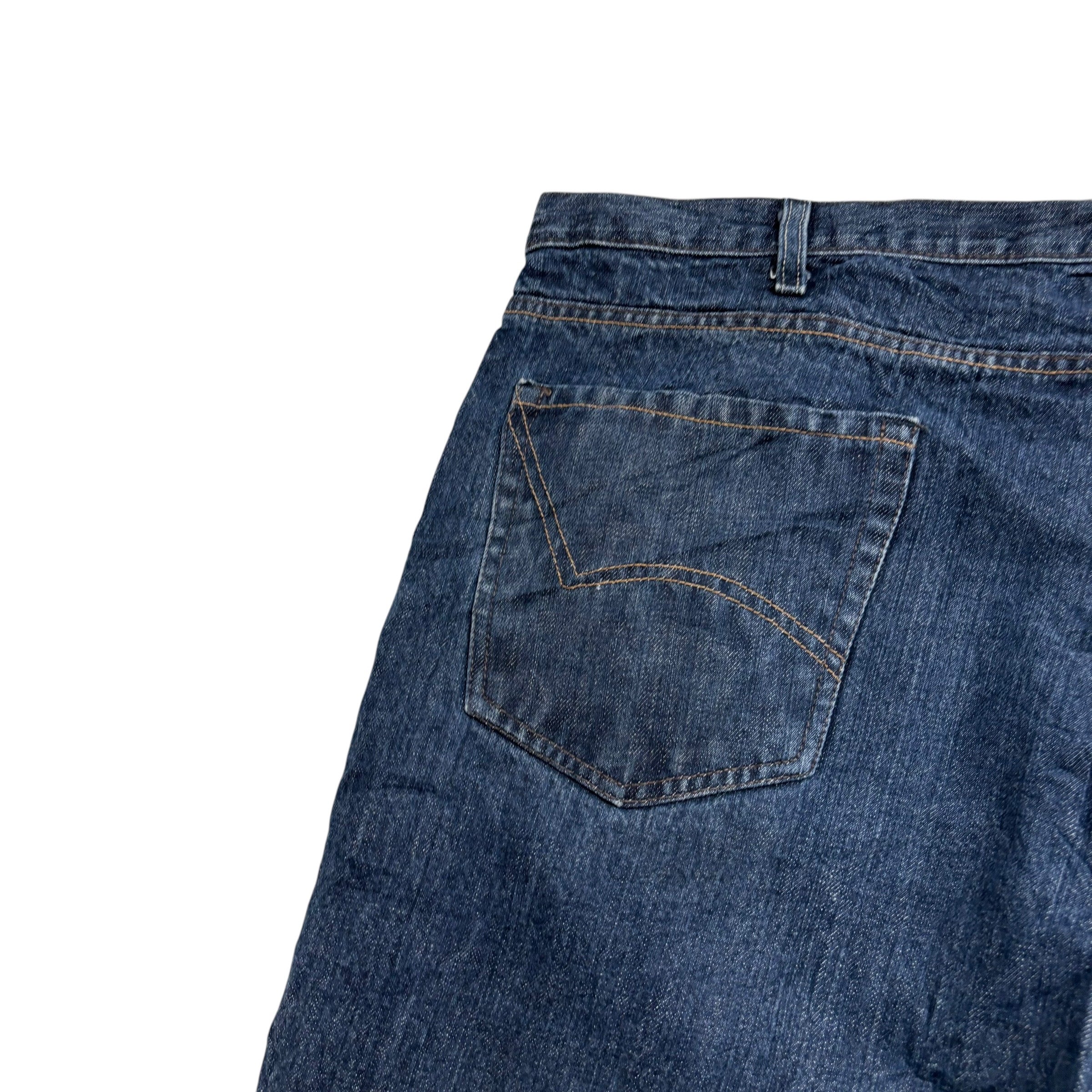 Dickies Jeans W46 L30 Mens Dark Blue Regular Straight Fit Denim (E)