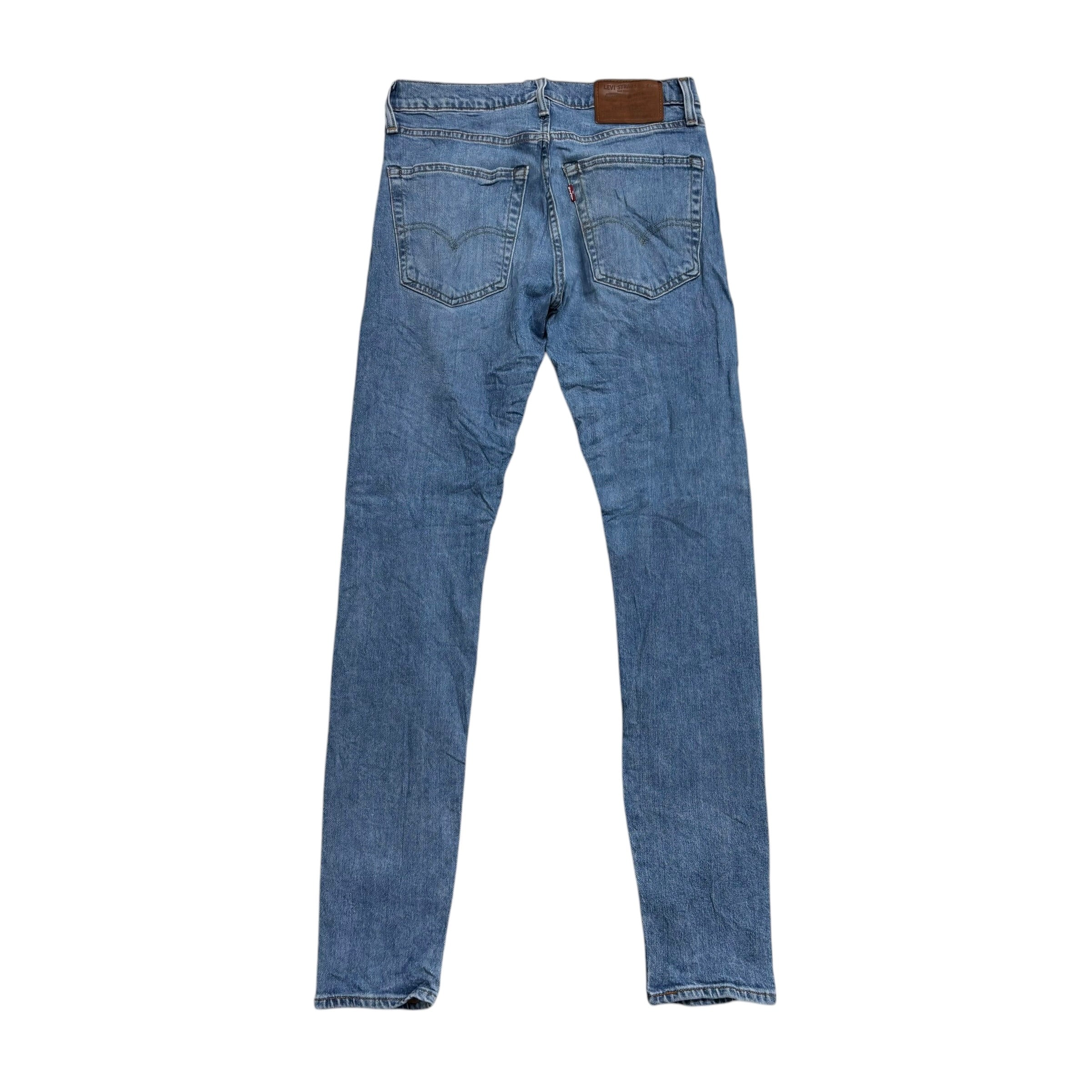 Levis Skinny Tapered Jeans W29 L32 Mens Light Blue Premium Stretch Denim (E)