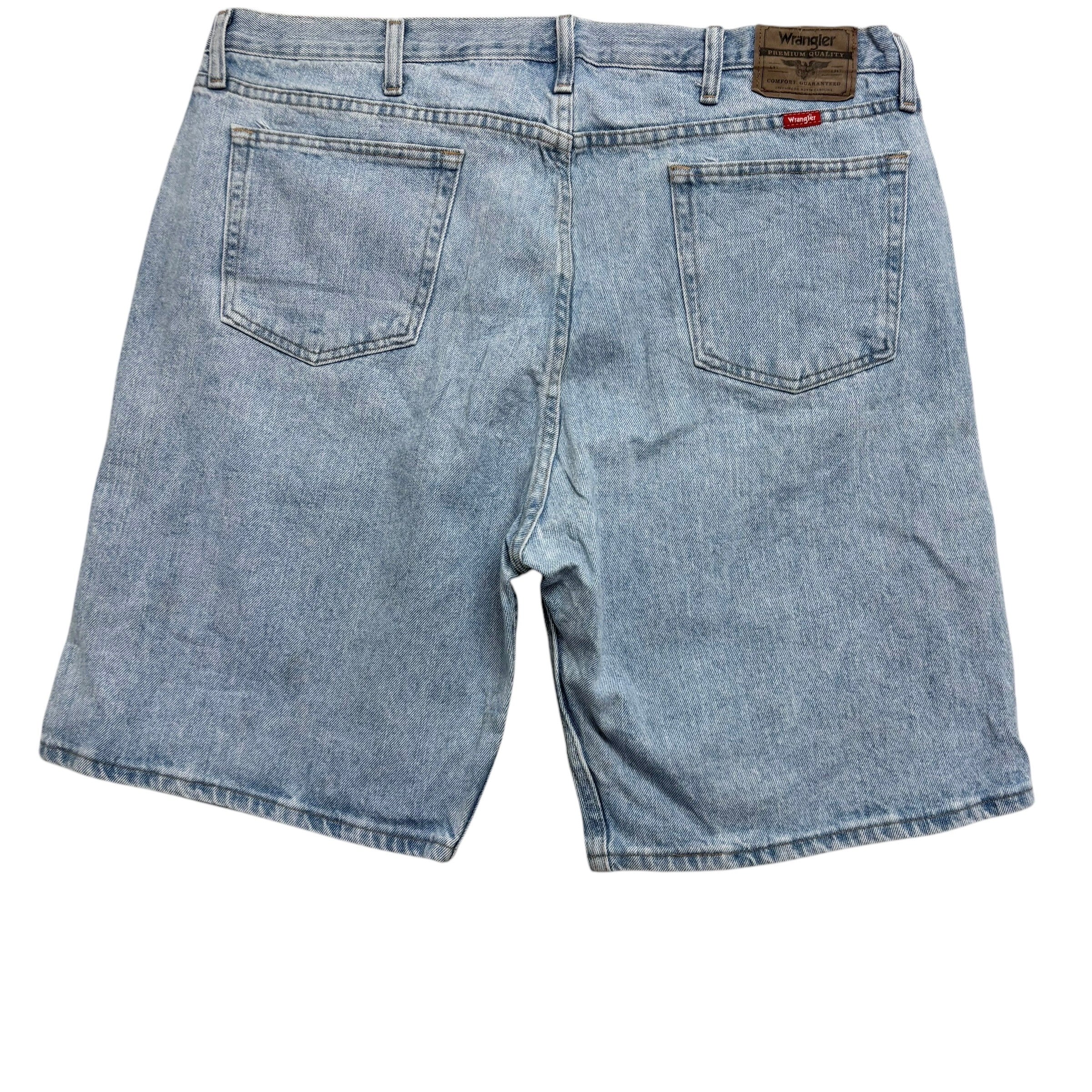 Wrangler Baggy Jorts W40 Mens Denim Shorts Light Blue Relaxed Fit (E)