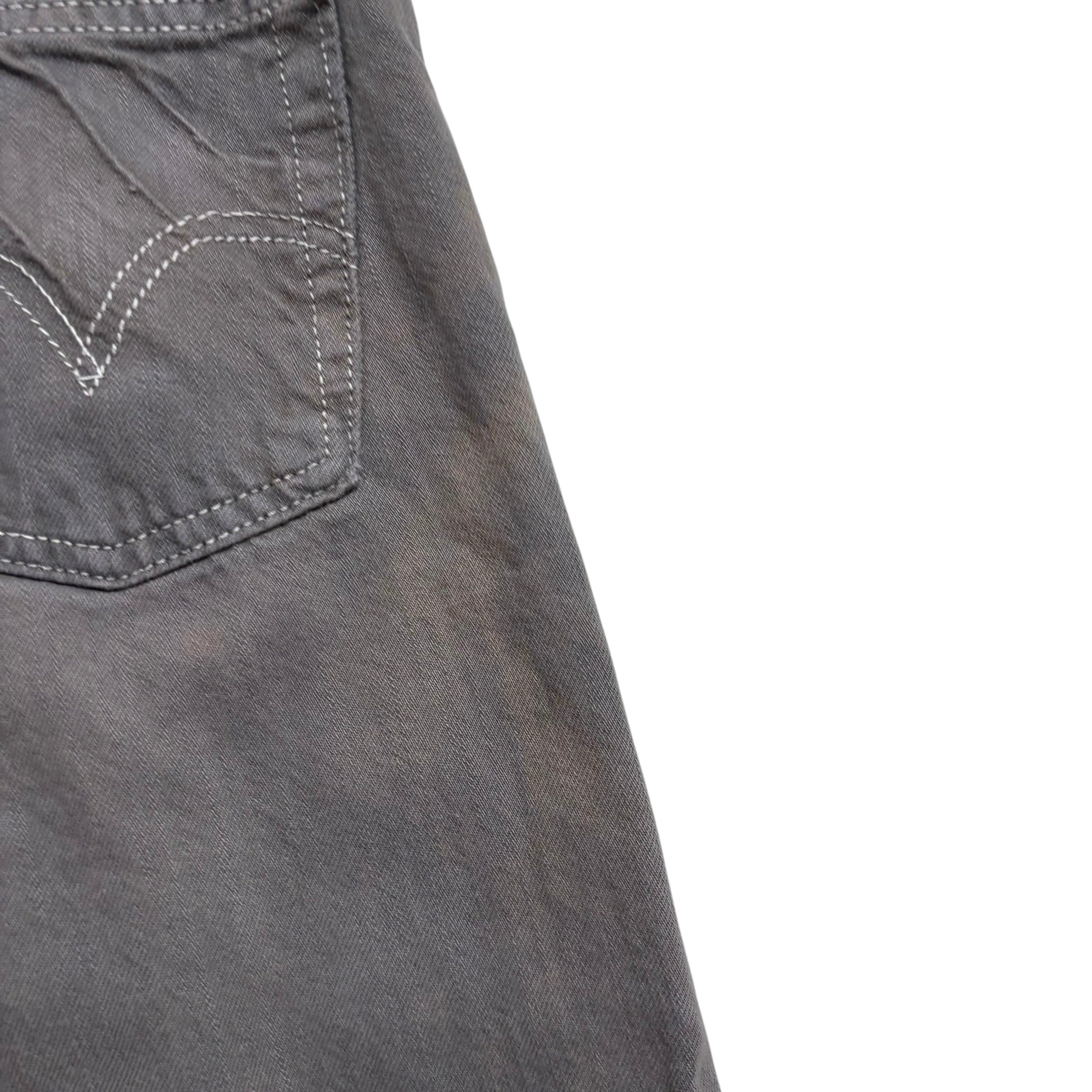 Levis 514 Jeans W30 L30 Mens Grey Slim Straight Fit Vintage Denim (F)