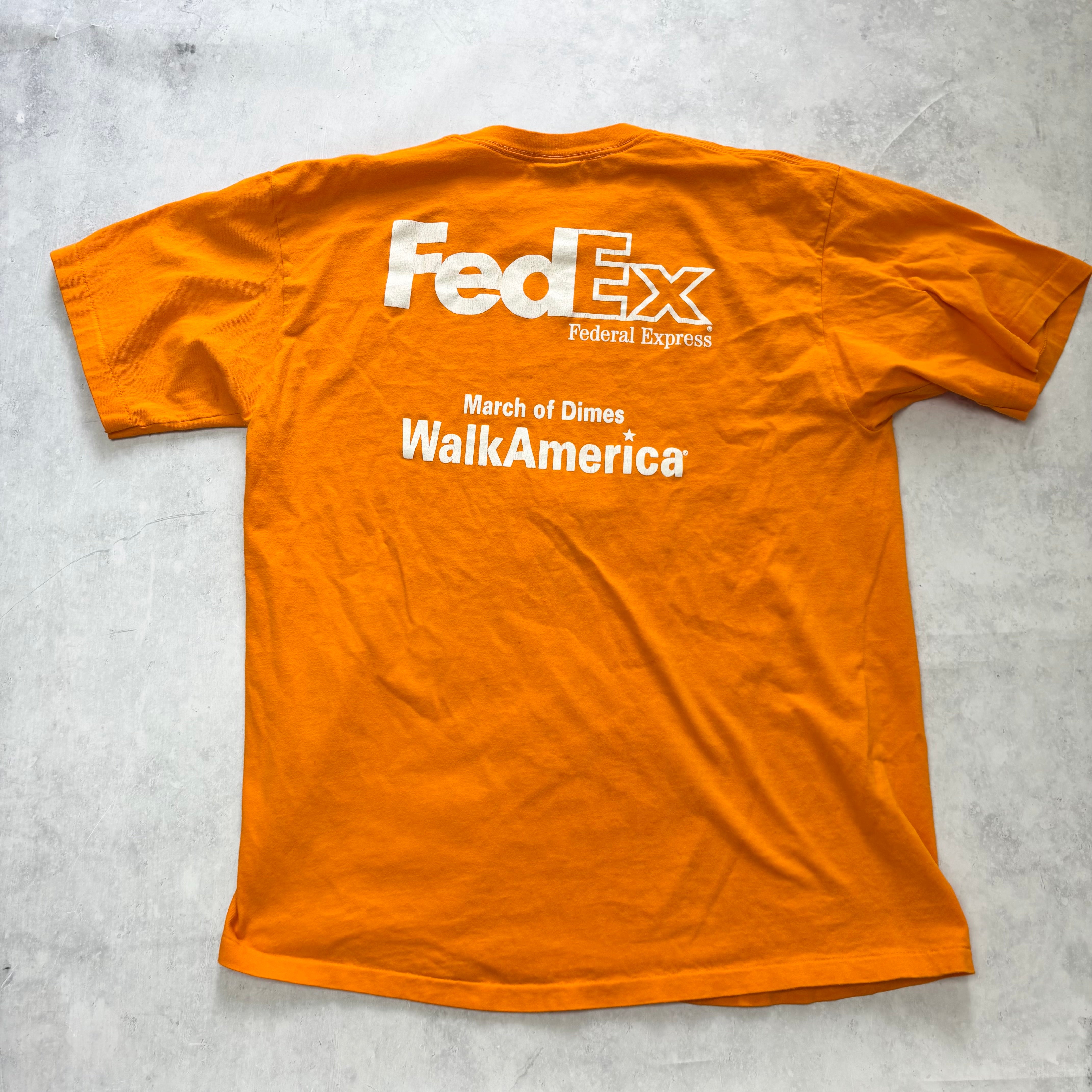 Vintage T Shirt Mens XL Orange Single Stitch Graphic Print 90s USA (E)