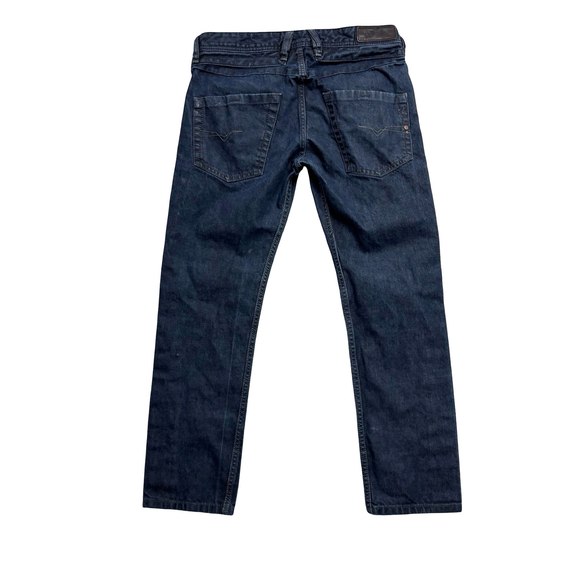 Diesel Belther Jeans W30 L27 Mens Dark Blue Slim Tapered Fit Denim (F)