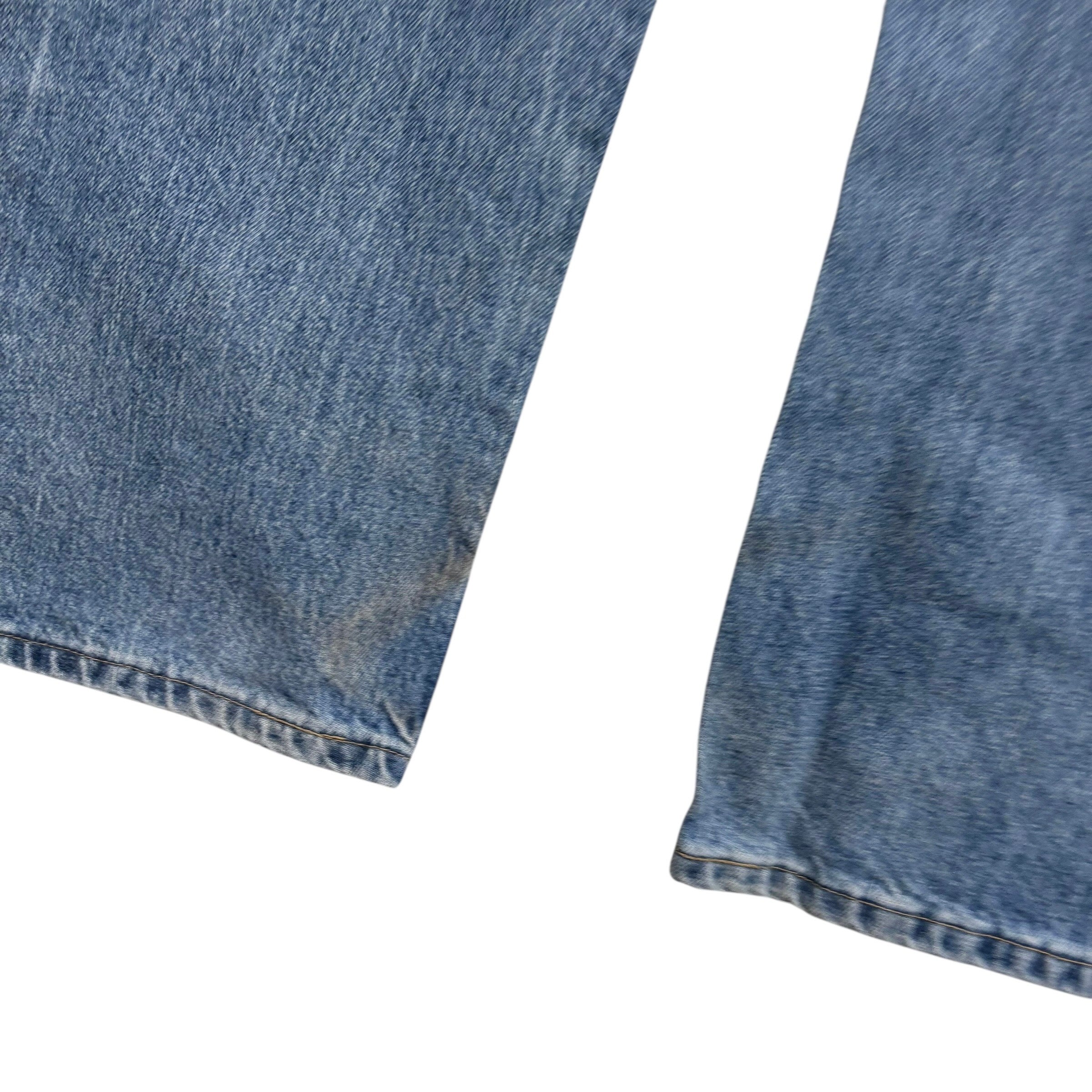 Wrangler Jeans W36 L32 Mens Mid Blue Regular Straight Fit Denim