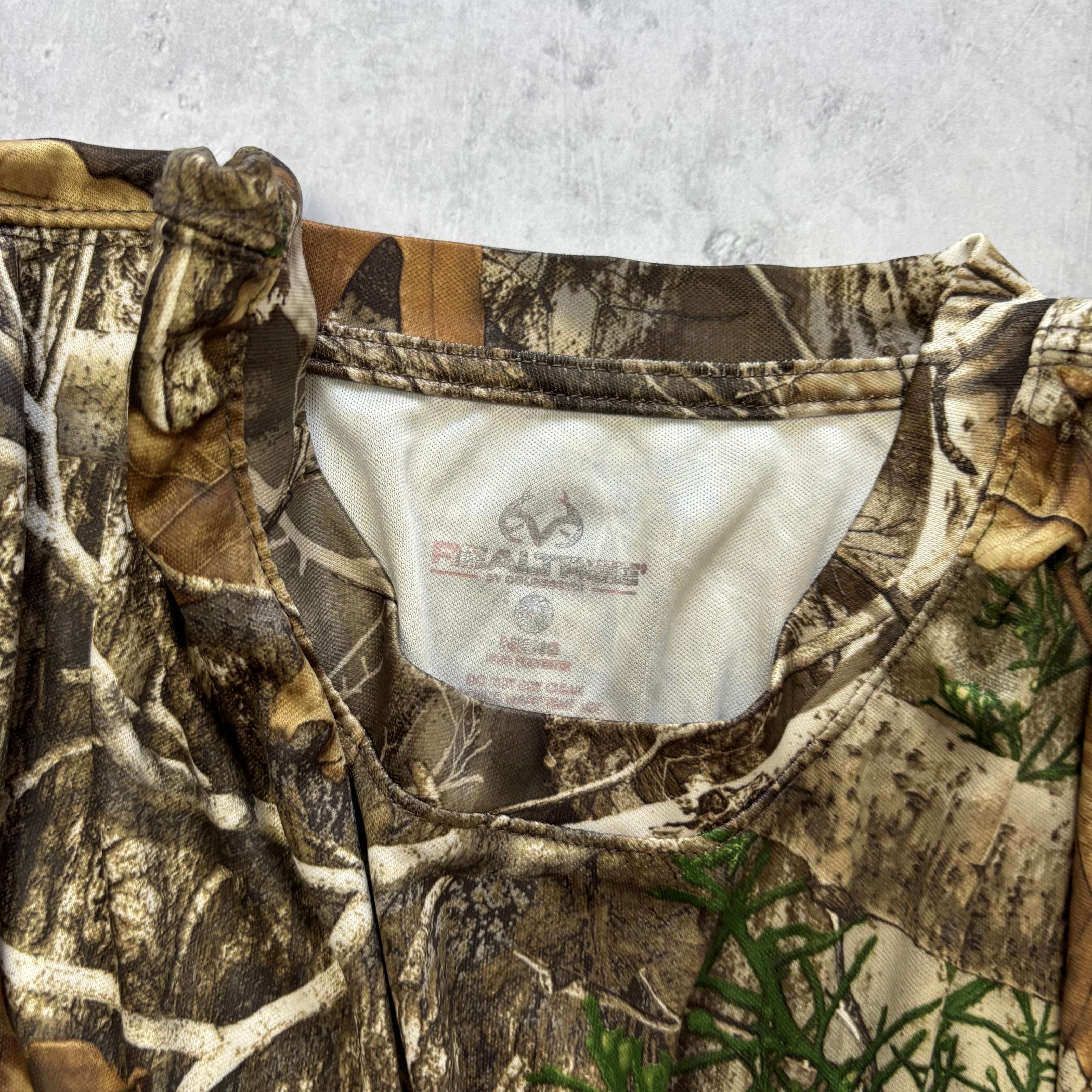 RealTree T Shirt Mens Medium Camo Y2K Hunting Long Sleeve (E)