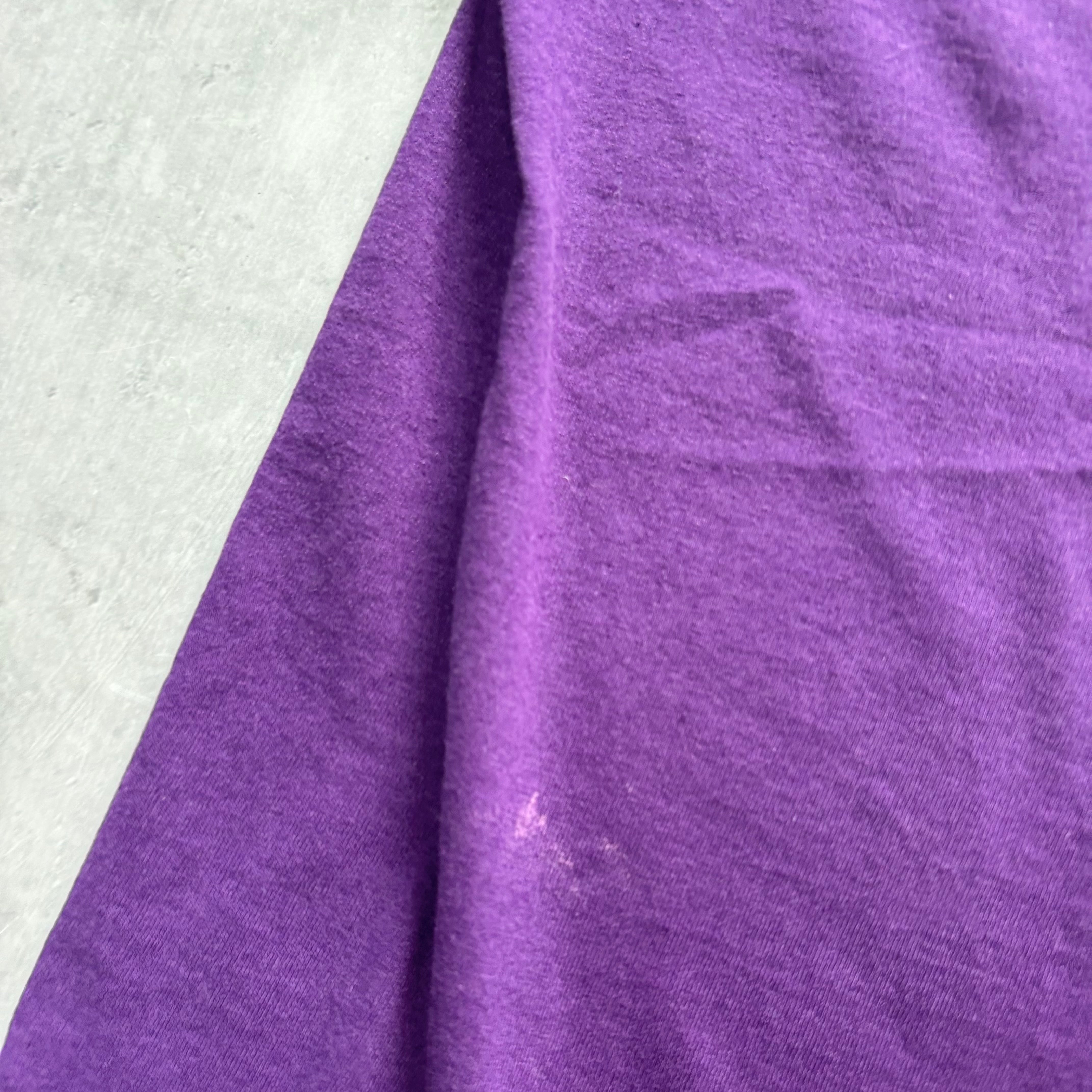 Vintage T Shirt Mens Large Purple Single Stitch Graphic Print 90s USA