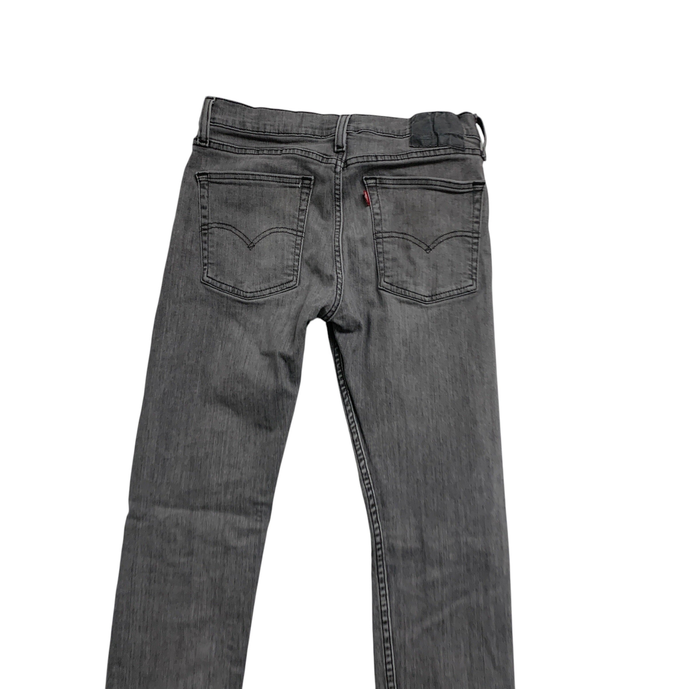 Levis 510 Jeans W30 L28 Mens Grey Skinny Fit Stretch Denim (E)