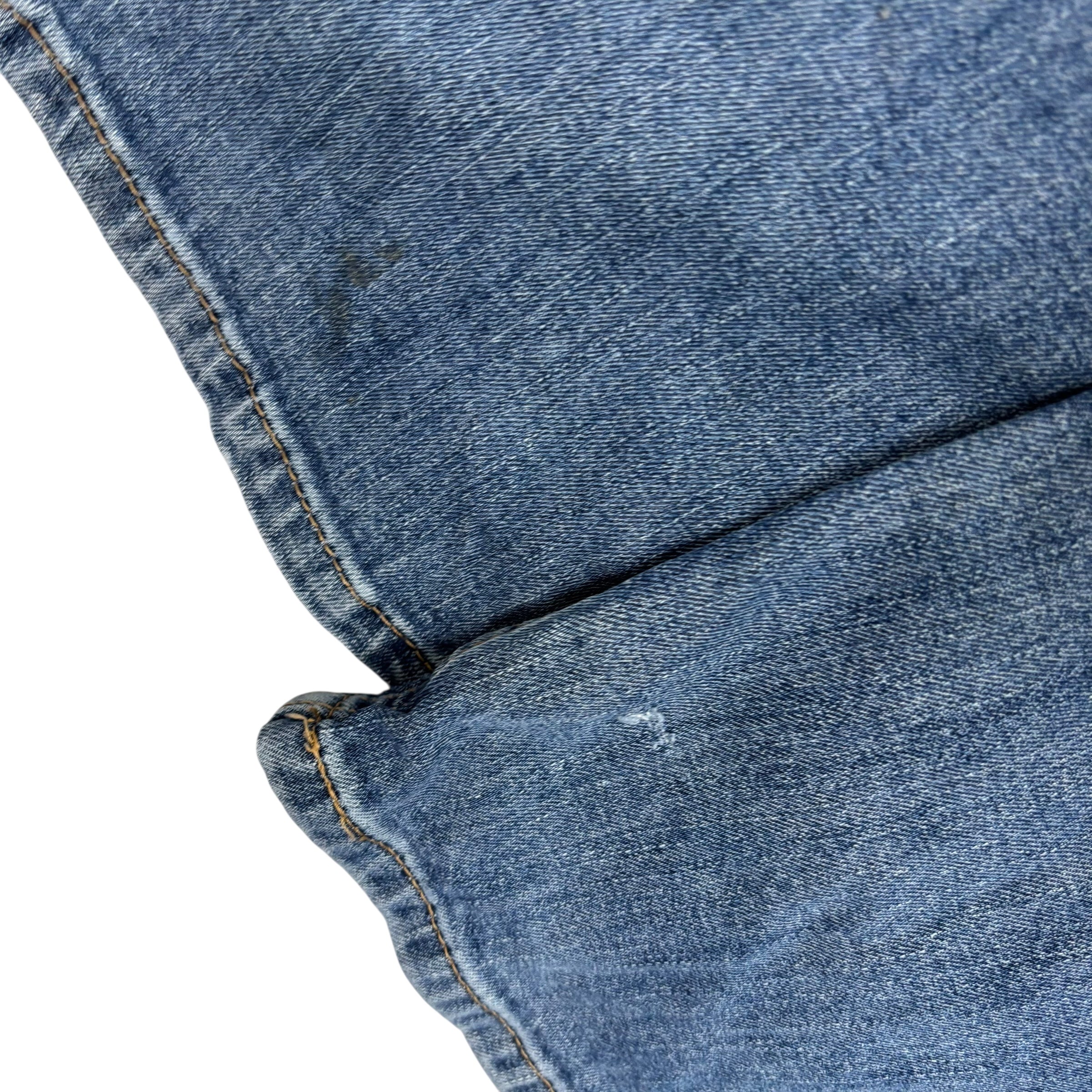 Levis 559 Jeans W38 L32 Mens Mid Blue Regular Straight Fit Stretch Denim (F)