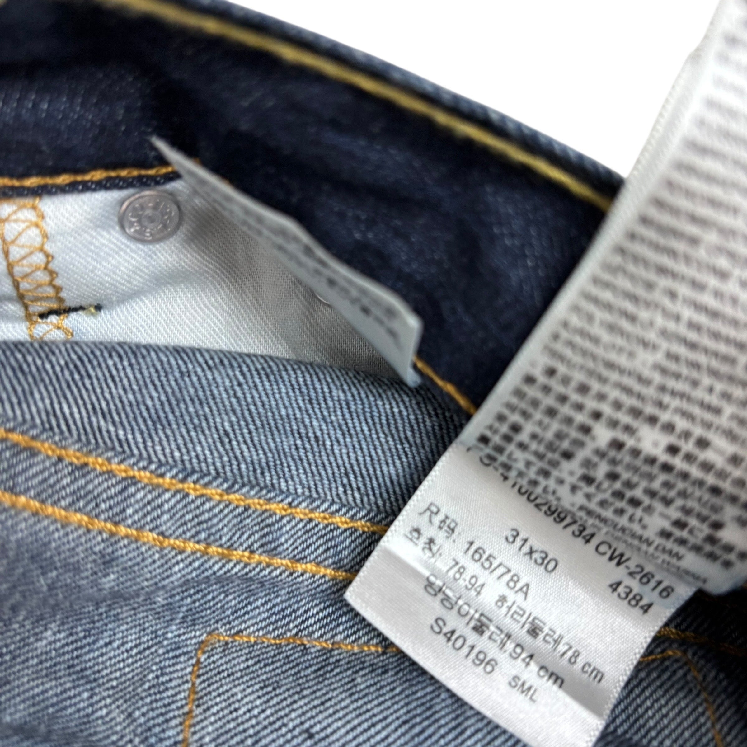 Levis 514 Jeans W31 L30 Mens Dark Blue Regular Straight Fit Denim