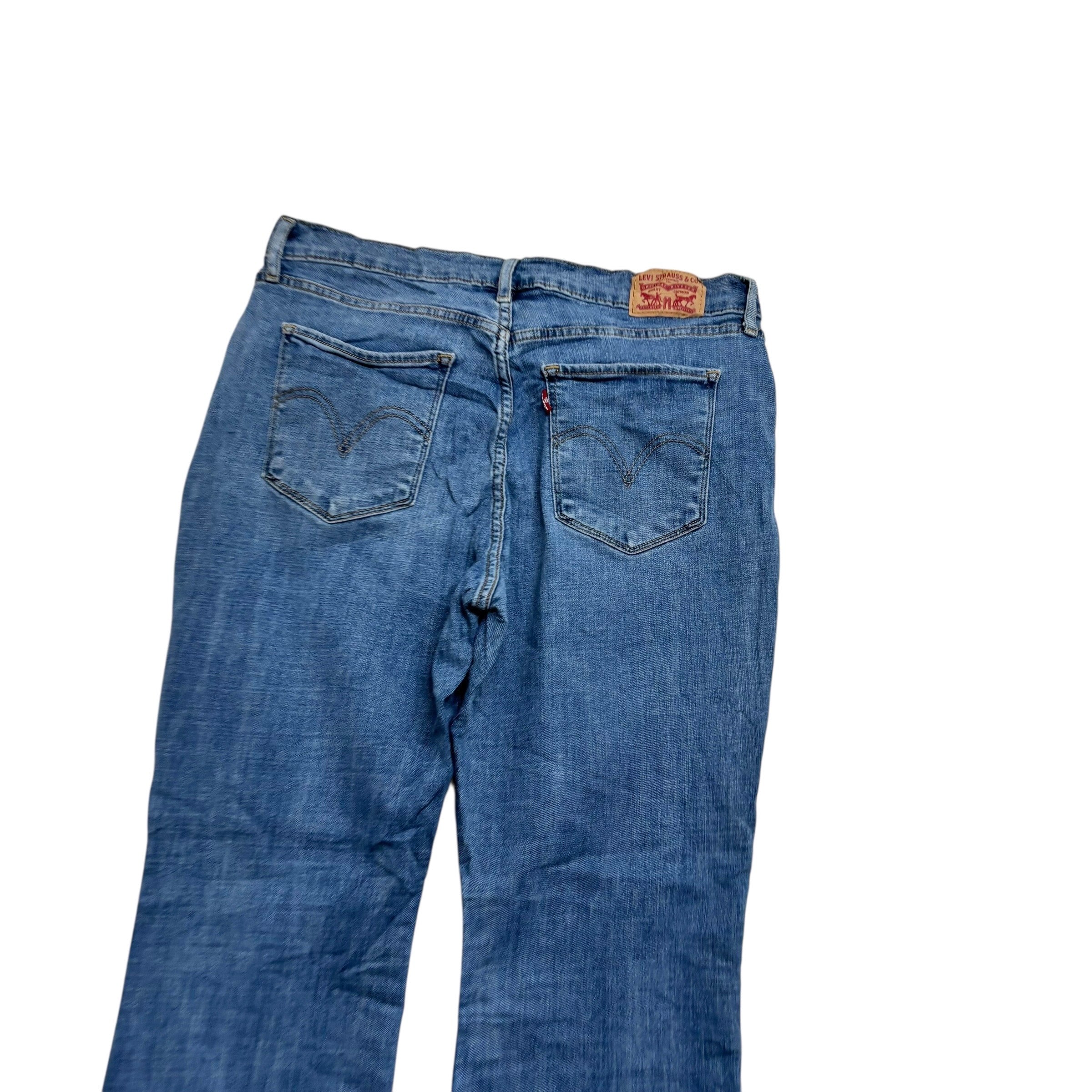 Levis Jeans W31 L30 Womens Classic Bootcut Mid Blue Stretch Denim