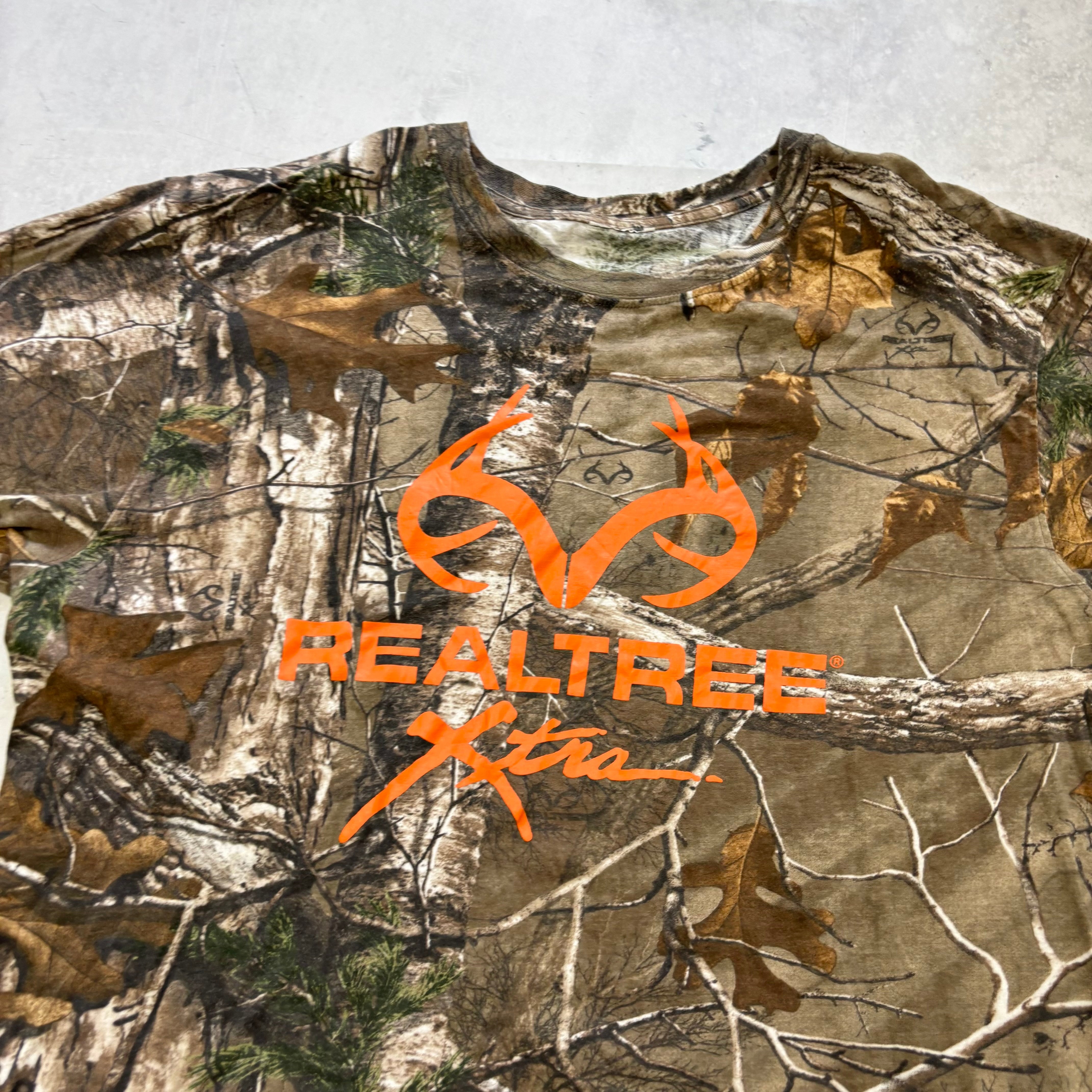 RealTree T Shirt Mens Large Camo Y2K Hunting Short Sleeve (E)