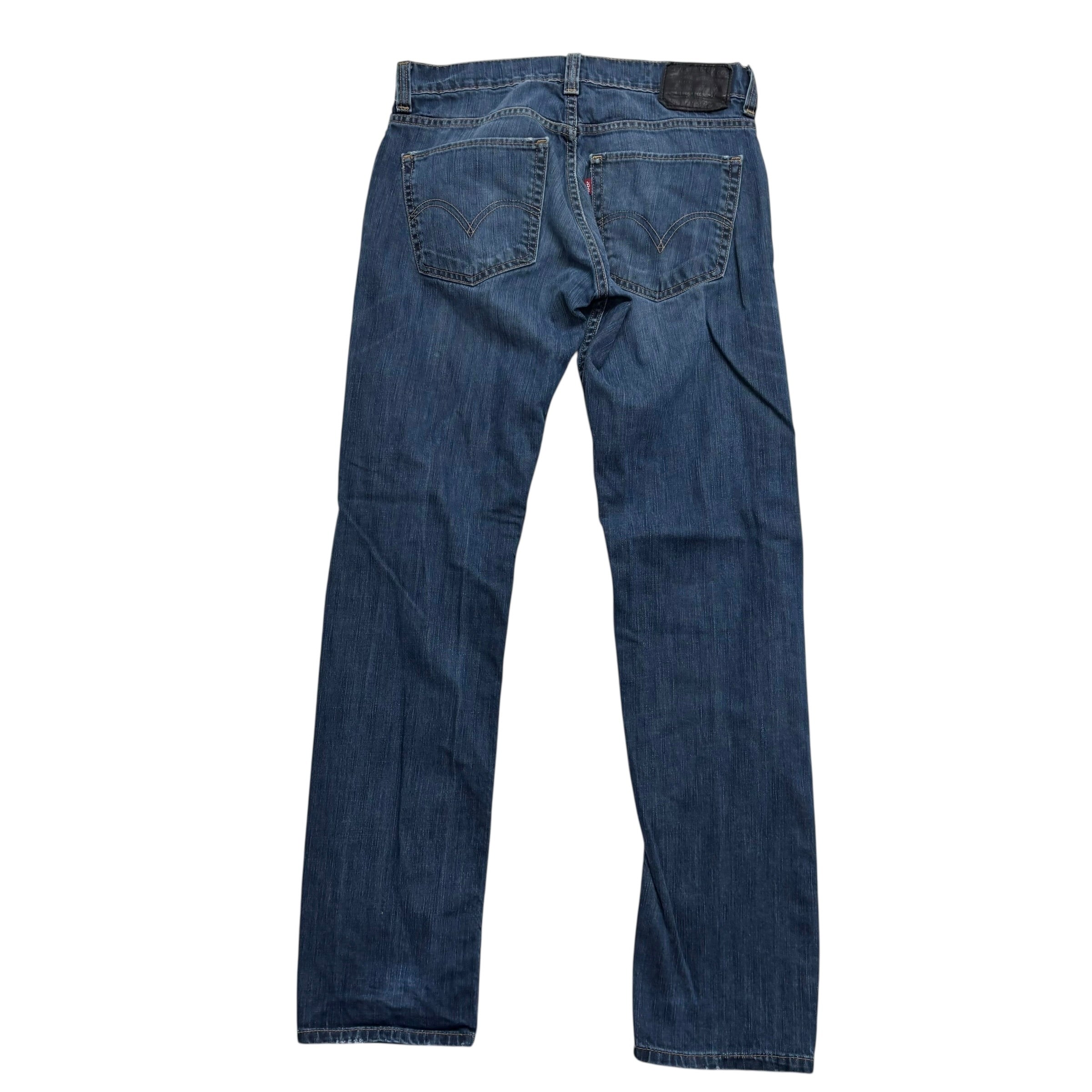 Levis 511 Jeans W32 L32 Mens Dark Blue Slim Fit Stretch Vintage Denim