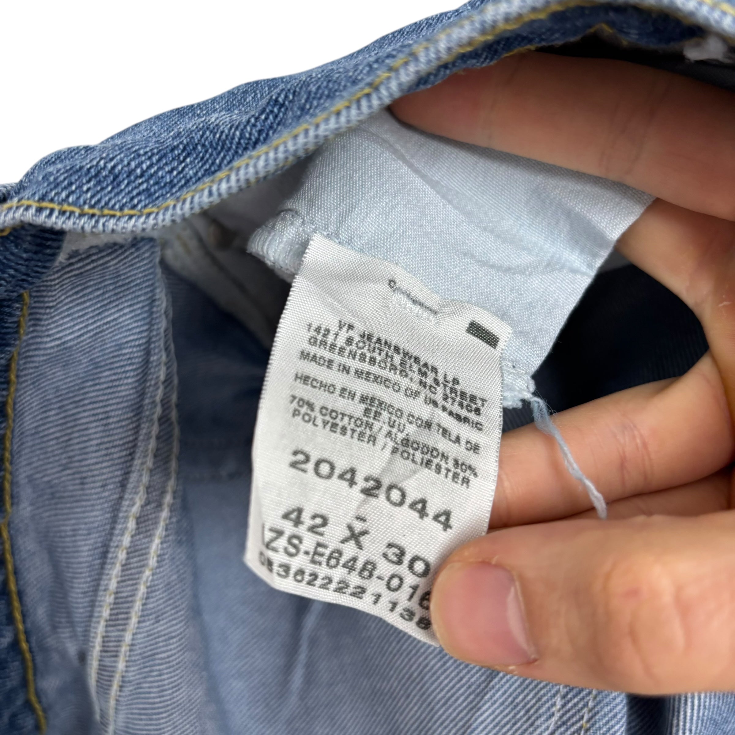Lee Jeans W42 L30 Mens Mid Blue Regular Straight Fit Vintage Denim (E)